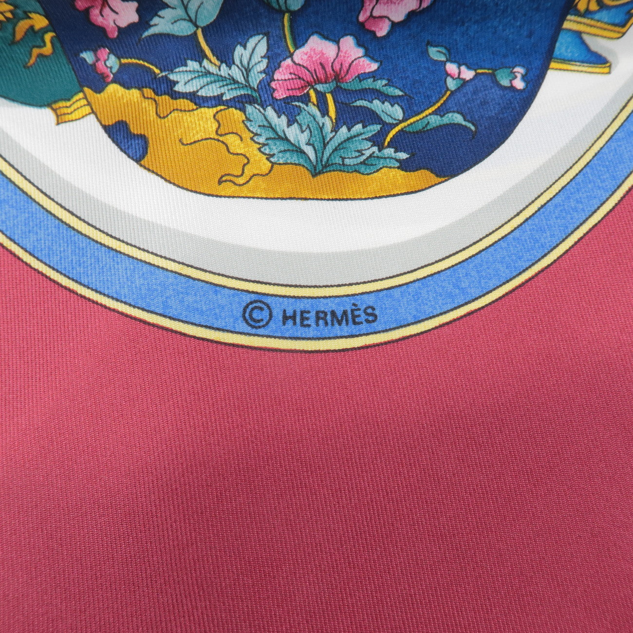 HERMES Carre 90 Silk 100% Scarf Pourvu qu'on ait l'ivresse Bordeaux