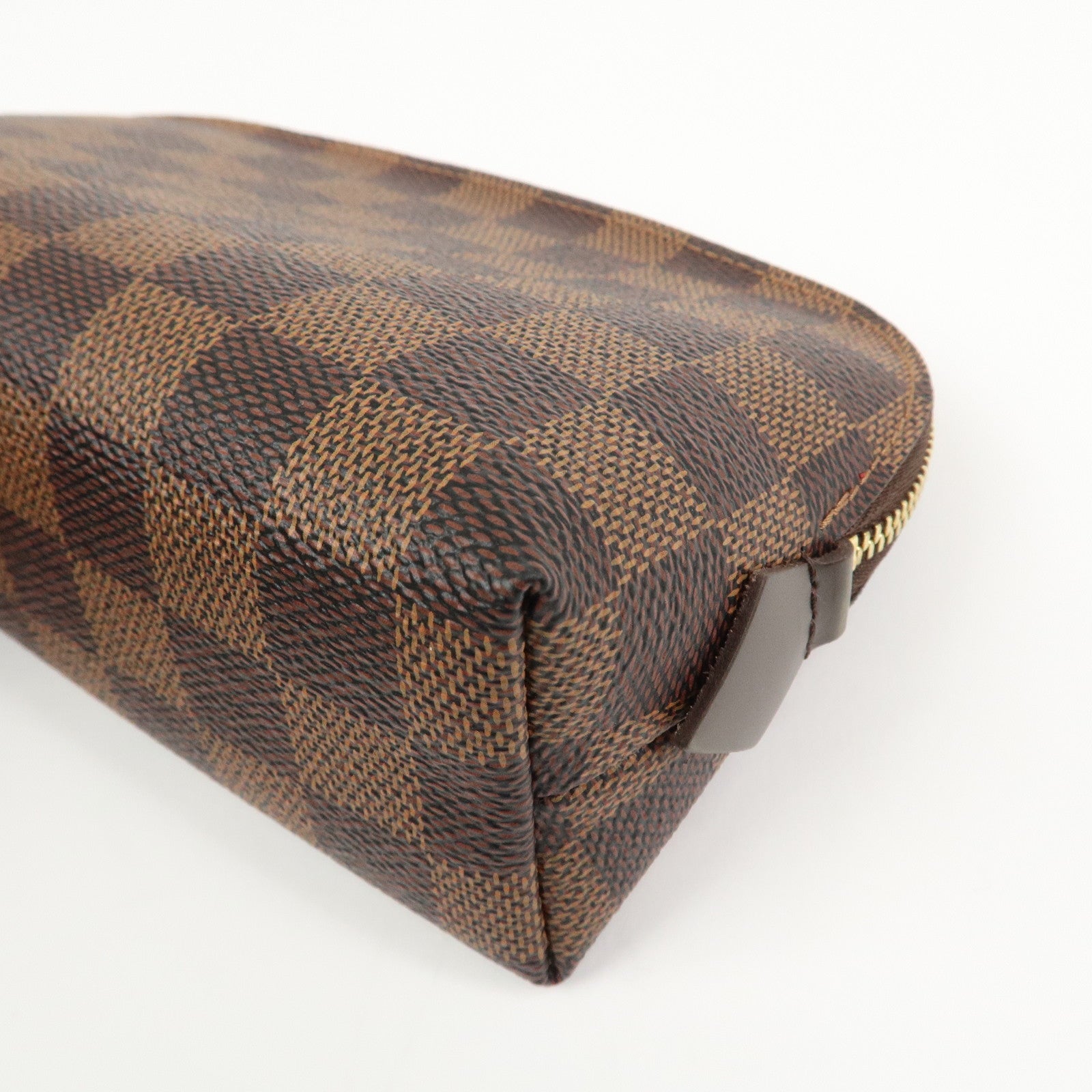 Louis Vuitton Damier Pochette Cosmetic PM Pouch Brown N47516
