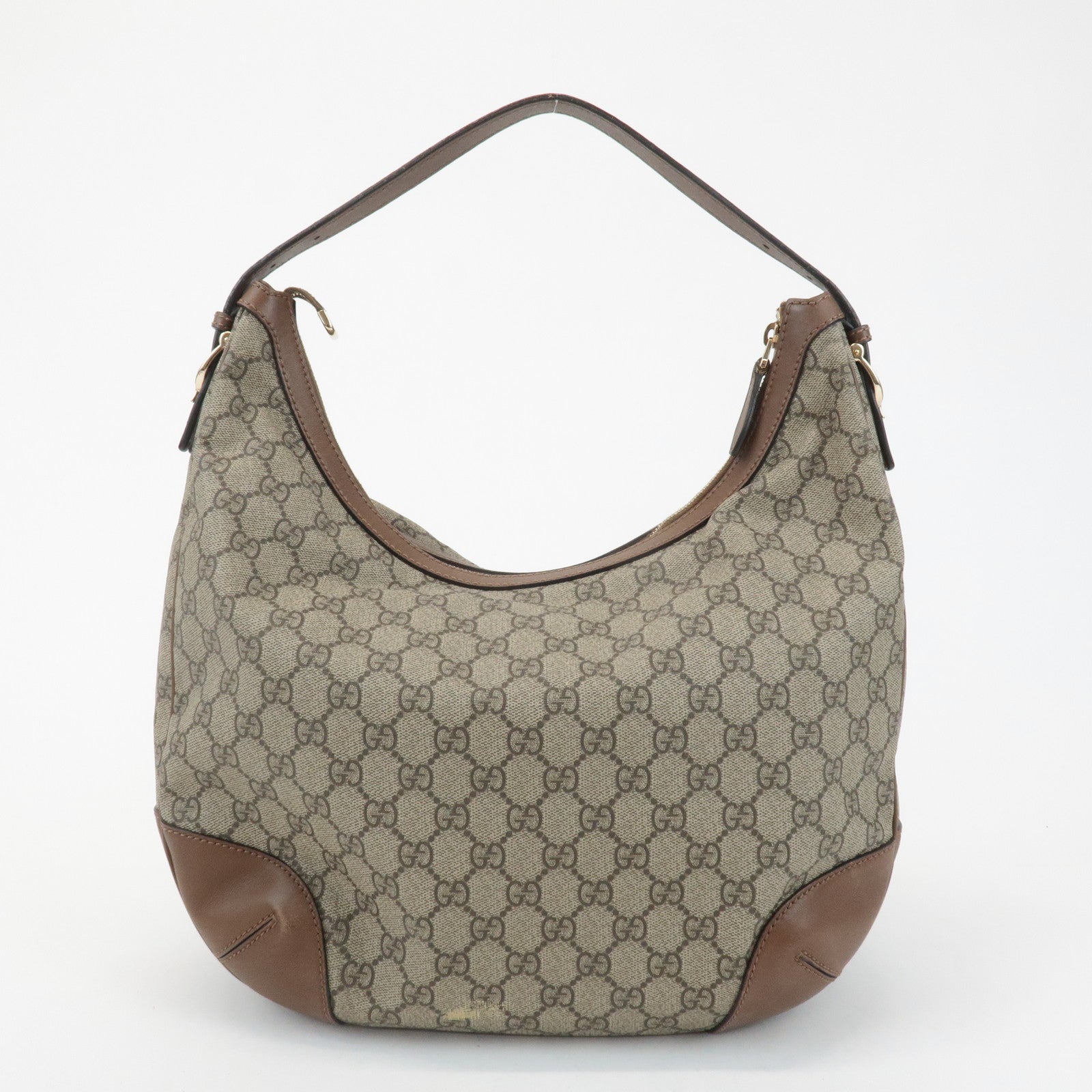 GUCCI GG Supreme Shoulder Bag Hand Bag Beige Brown 309618 Used