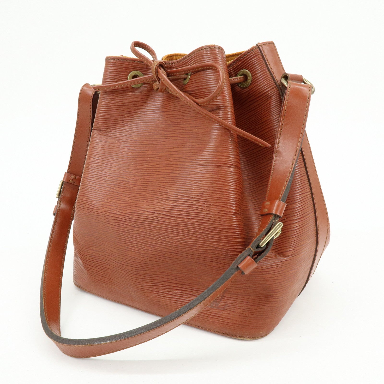 Louis Vuitton Epi Petit Noe Shoulder Bag Kenya Brown M44103