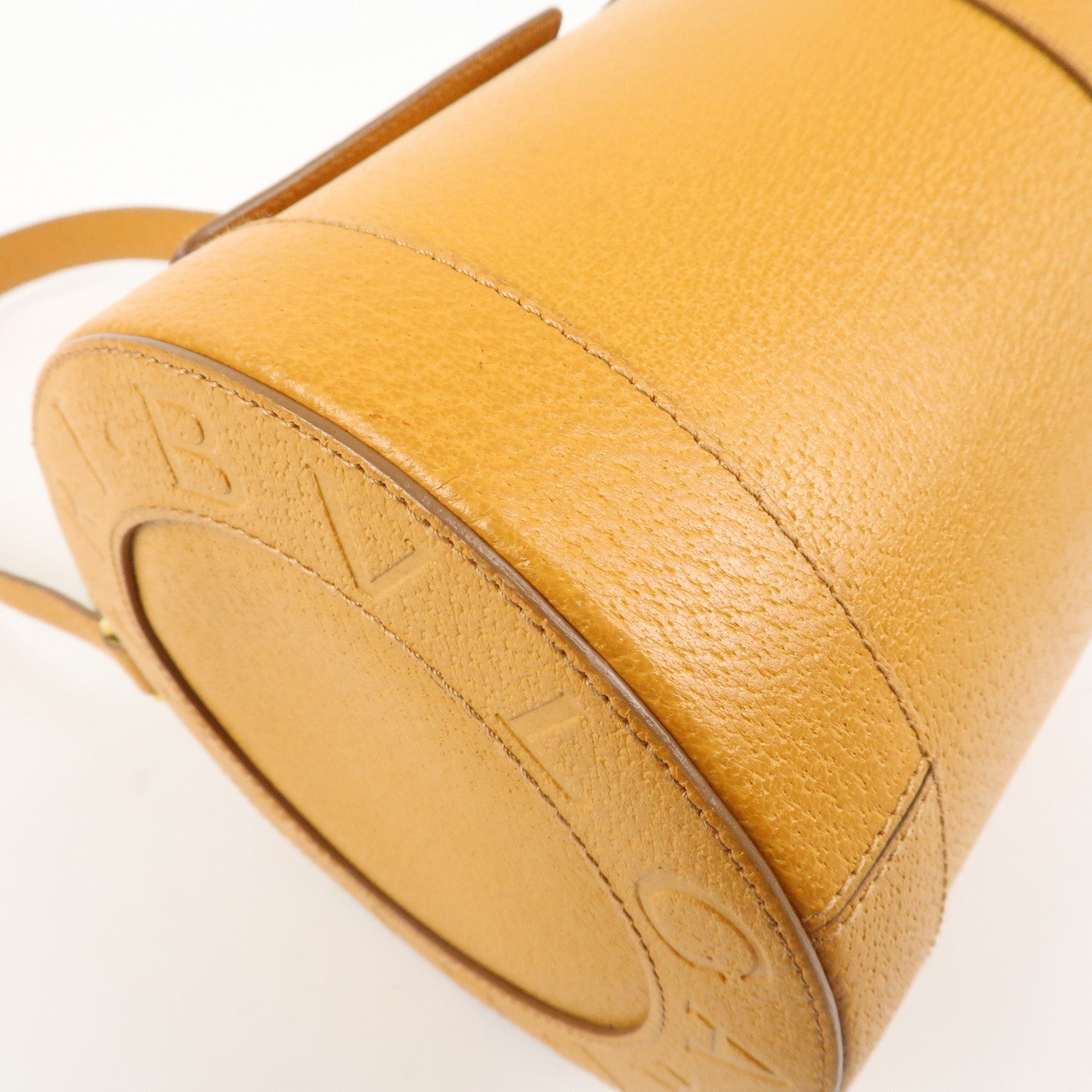 BVLGARI B-zero1 Drum Shoulder Bag Mustard Yellow Used
