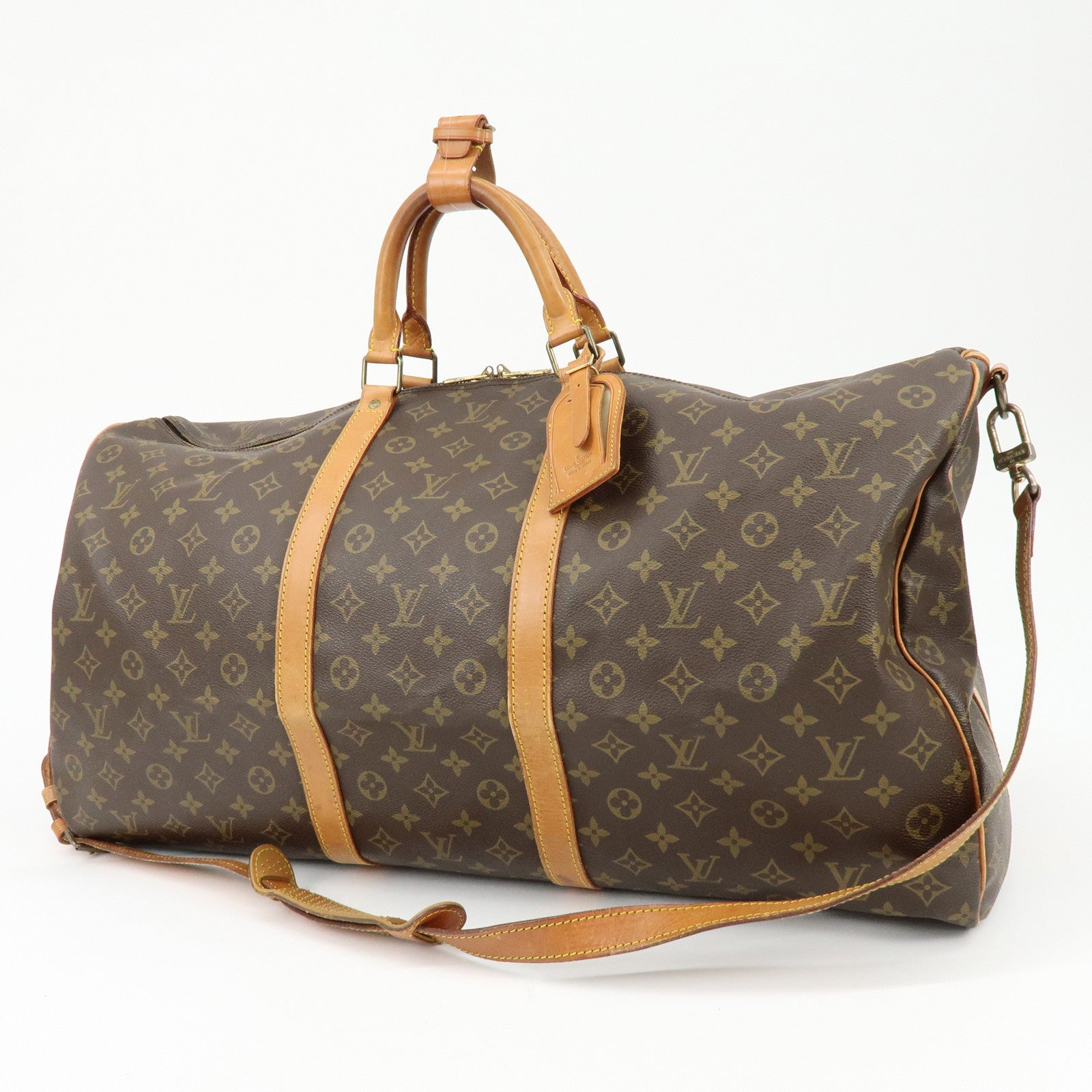 Louis Vuitton Monogram Keep All Bandouliere 60 Boston Bag M41412