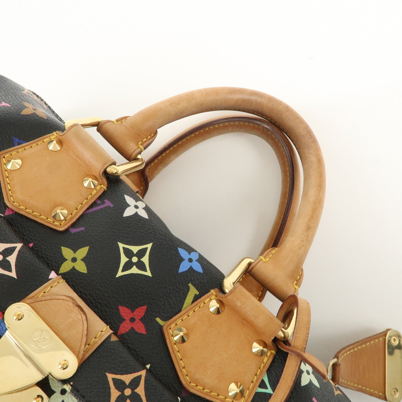 Louis Vuitton Monogram Multicolor Speedy 30 Boston Bag Noir M92642