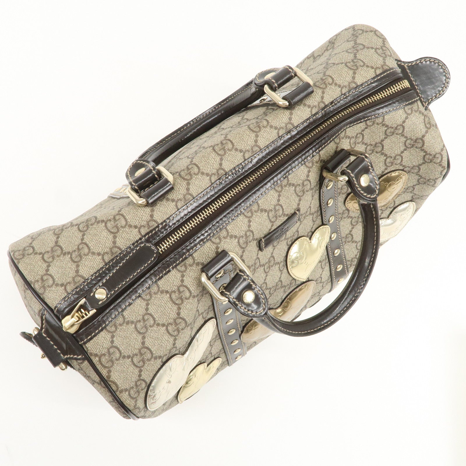 GUCCI GG Supreme Guccissima GG Plus Histoire Boston Bag 193603