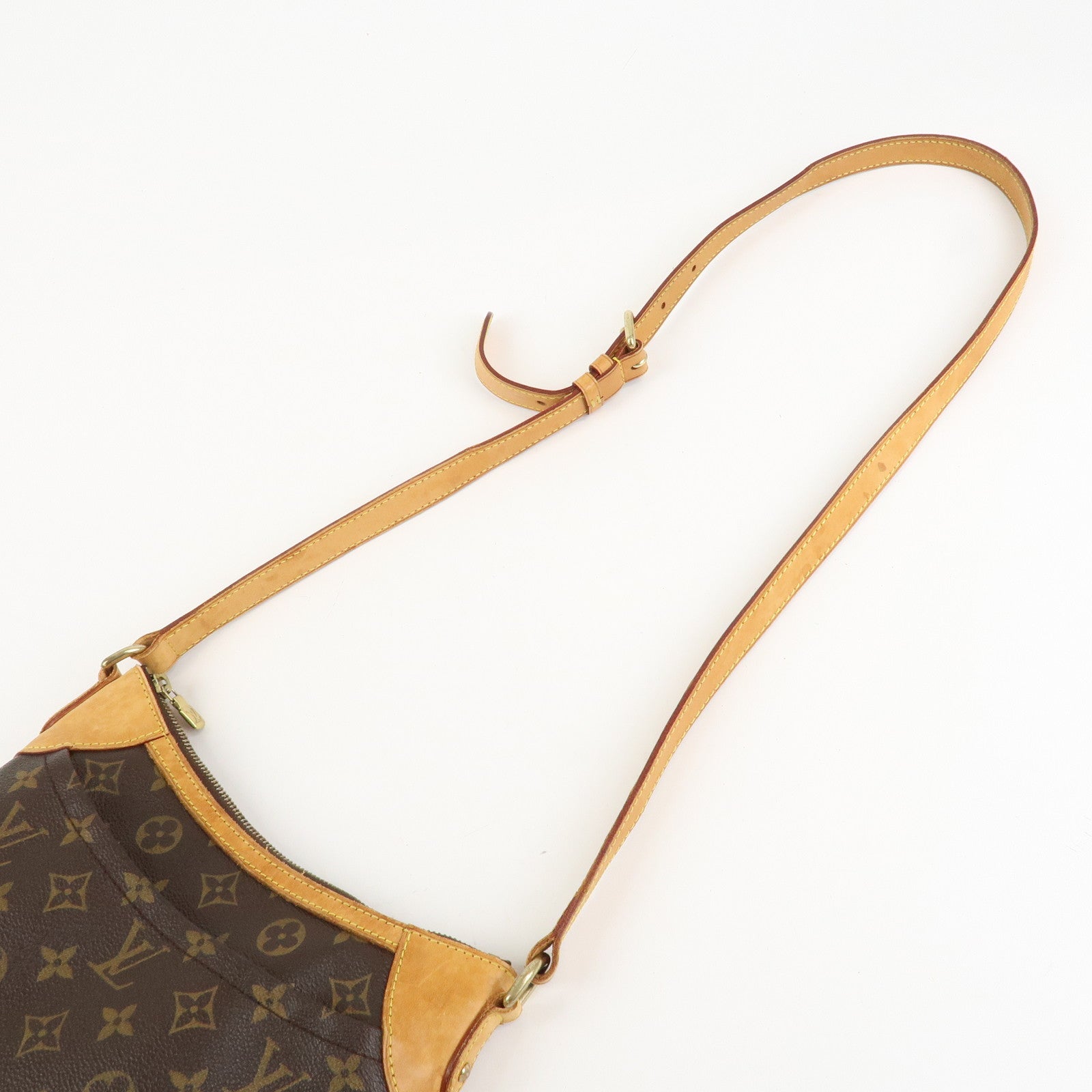 Louis Vuitton Monogram Odeon PM Shoulder Bag Brown M56390 Used