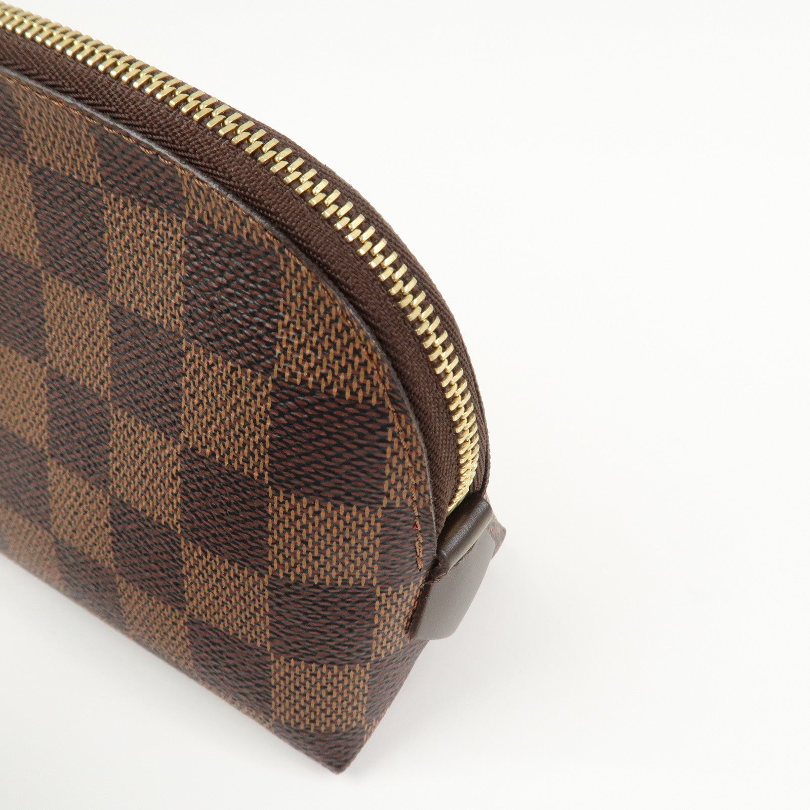 Louis Vuitton Damier Pochette Cosmetic PM Pouch Brown N47516
