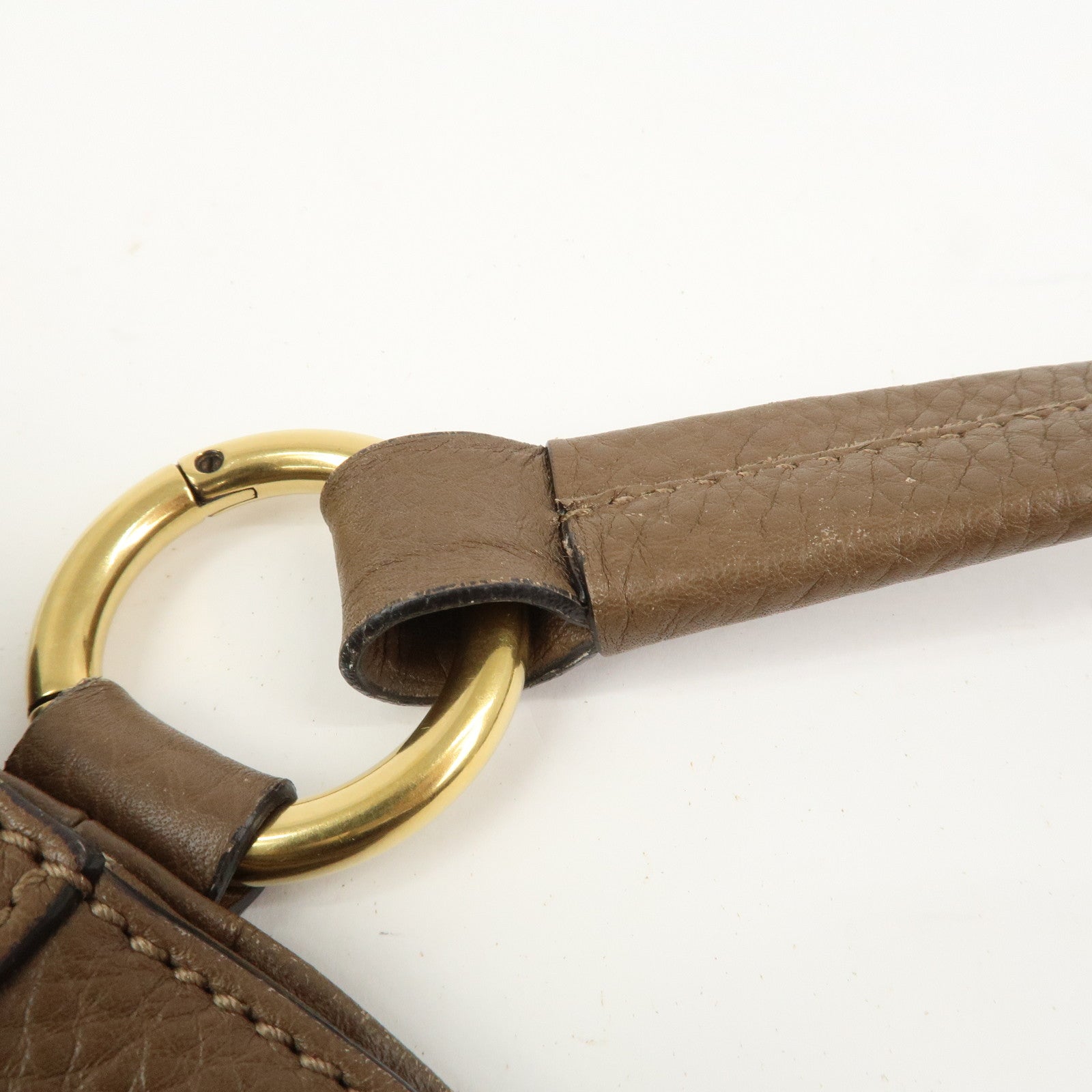 GUCCI Interlocking G Leather Tote Bag Shoulder Bag Brown 309531