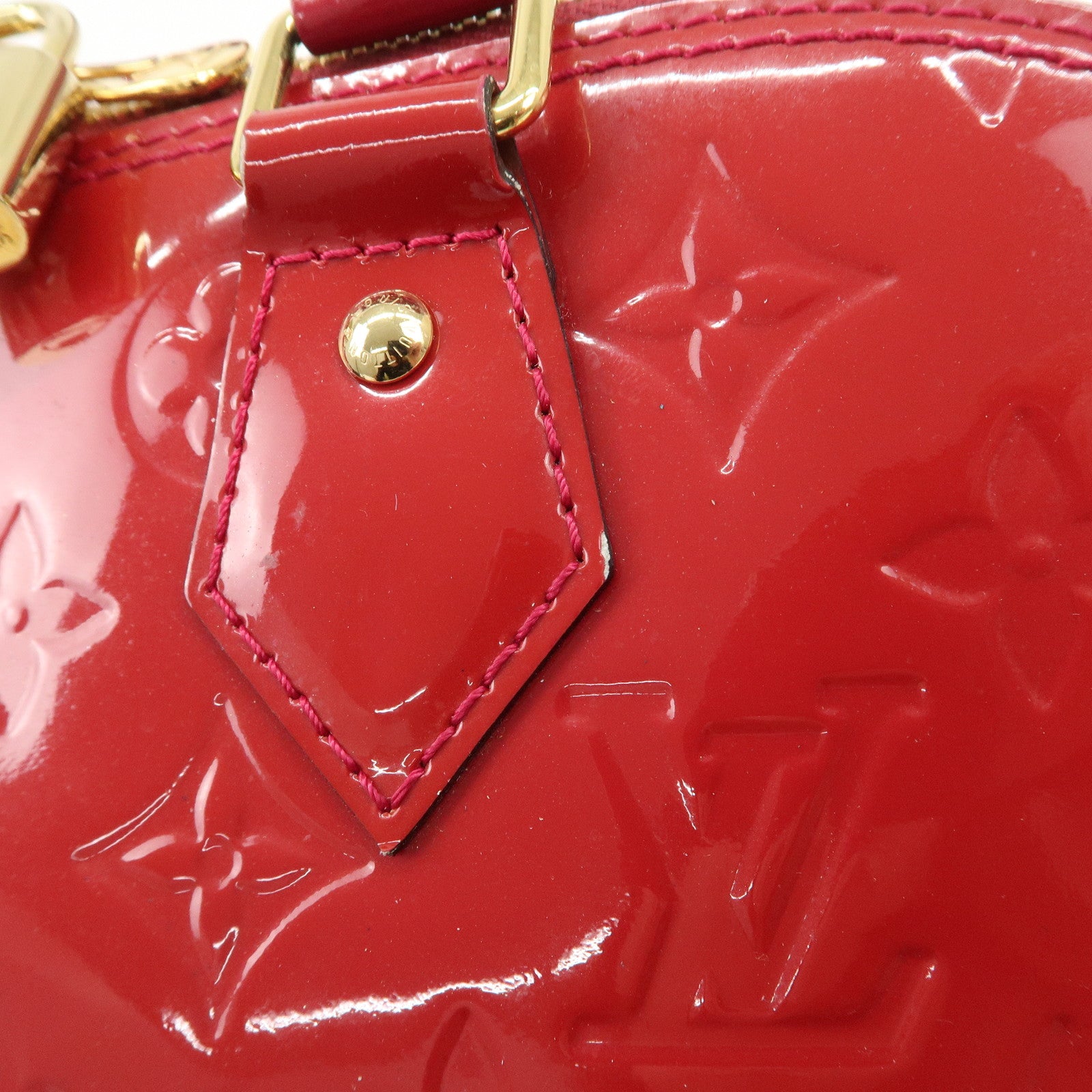 Louis Vuitton Monogram Vernis Alma PM Hand Bag Rose Indien M91770 Used