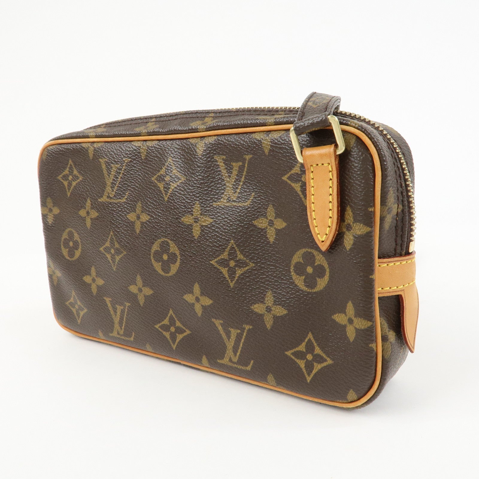 Louis Vuitton Monogram Pochette Marly Bandouliere Bag Brown M51828