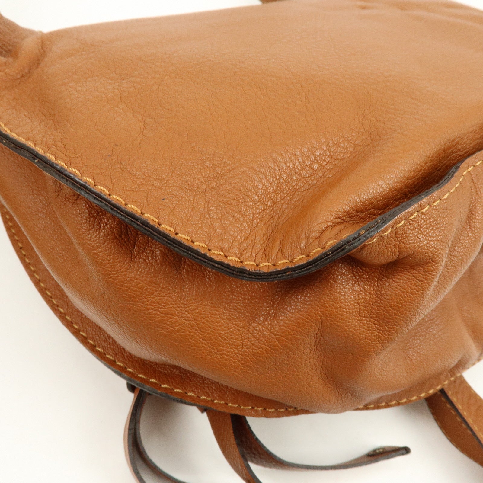 Chloe Marcie Leather Shoulder Bag Crossbody Bag Brown Camel