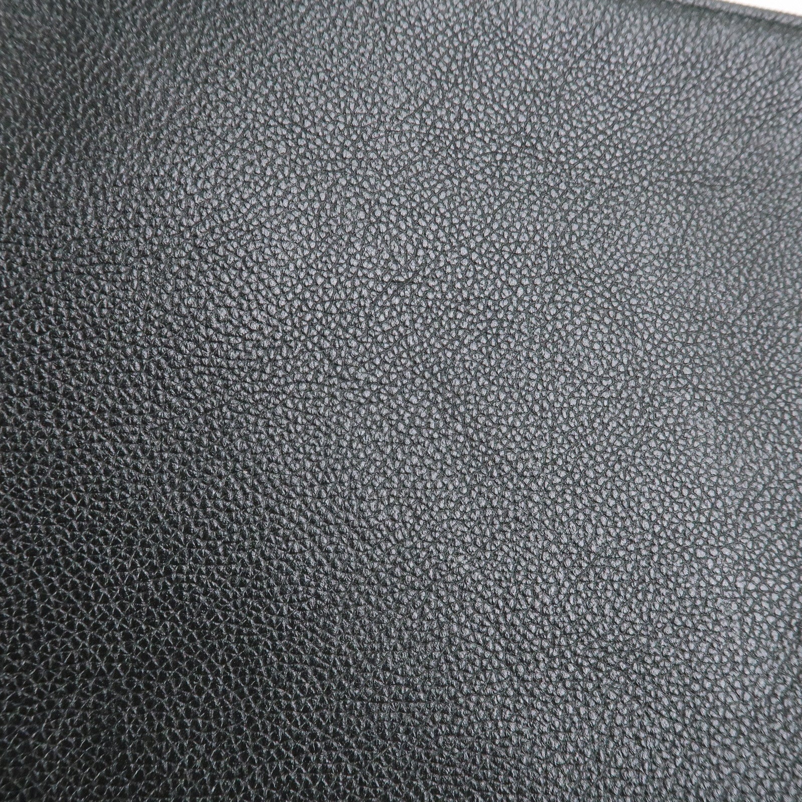 BALENCIAGA Everyday Leather Clutch Bag Flat Pouch Black 655605