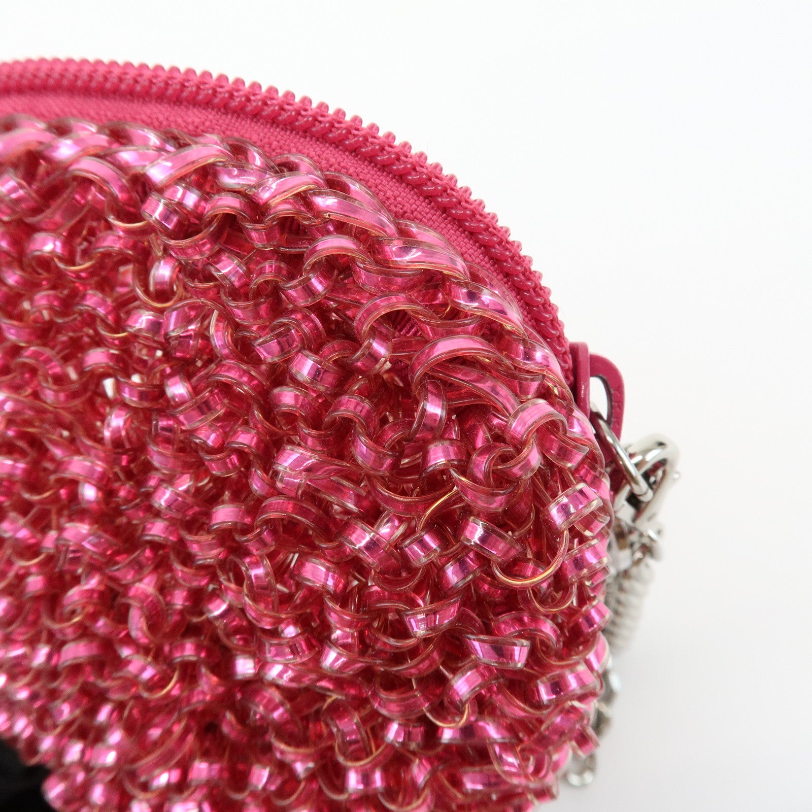 ANTEPRIMA Logo PVC Pouch Bag Cosmetic Pouch Pink