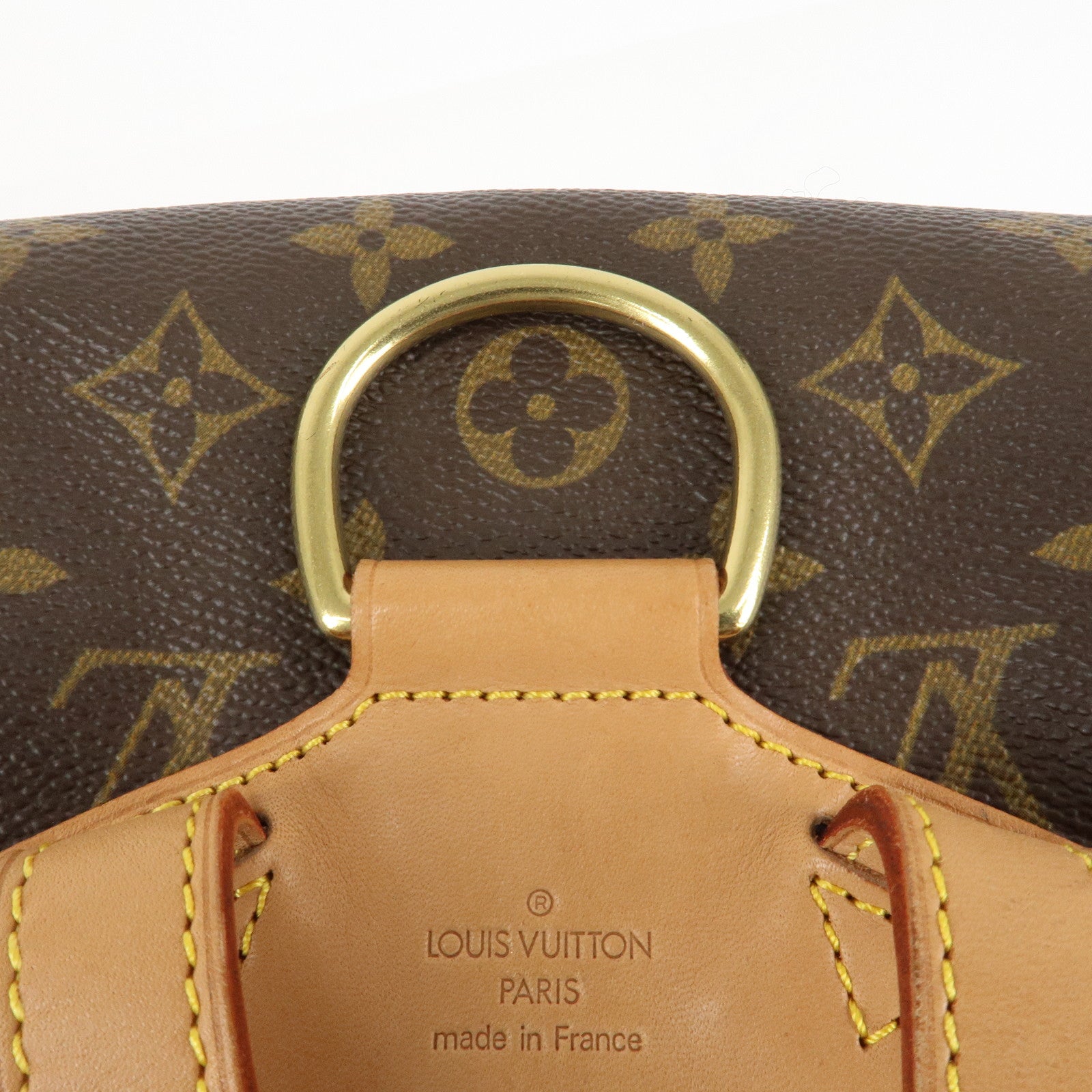 Louis Vuitton Monogram Montsouris MM Back Pack Ruck Sack M51136 Used
