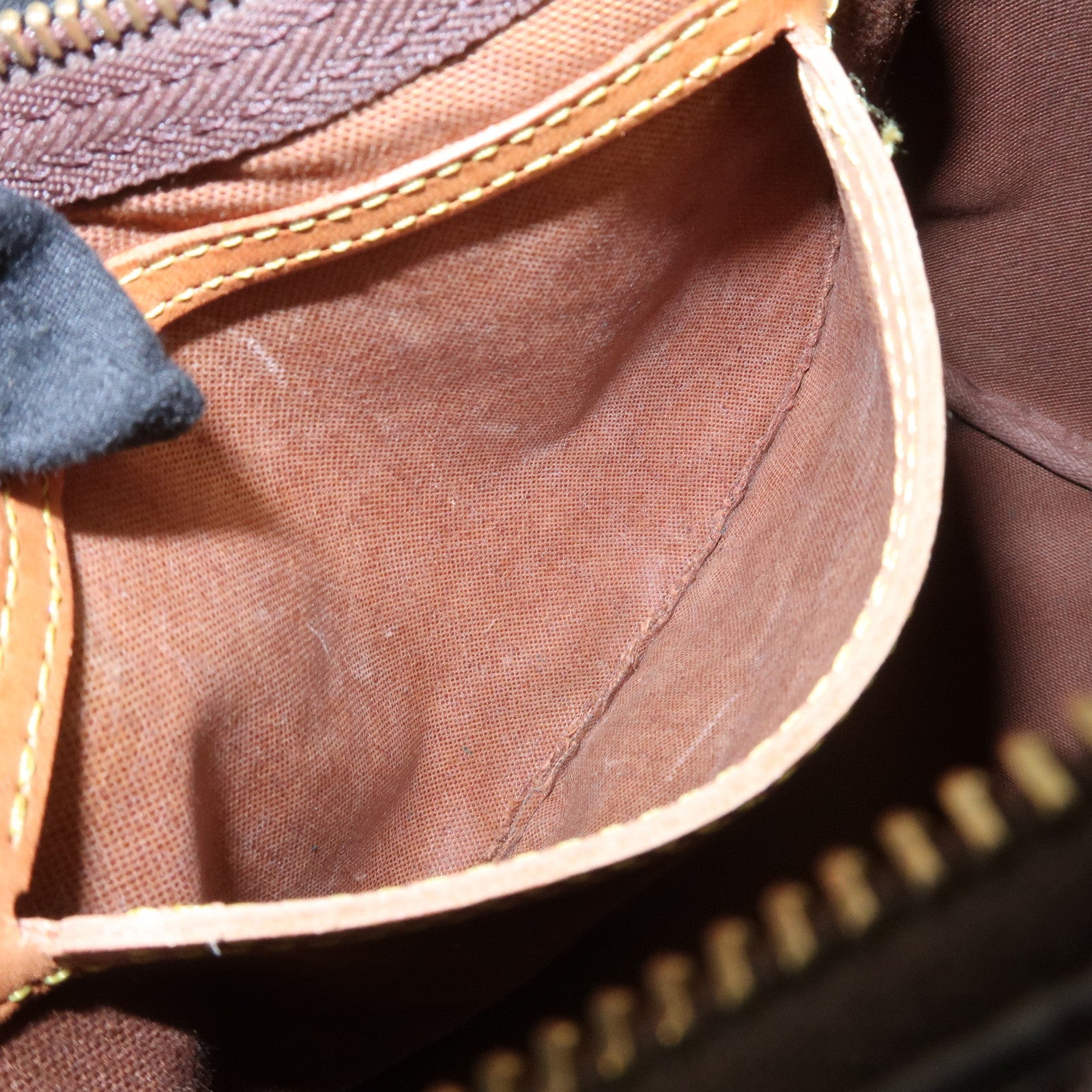 Louis Vuitton Monogram Canvas Leather Speedy 25 Boston Bag M41528