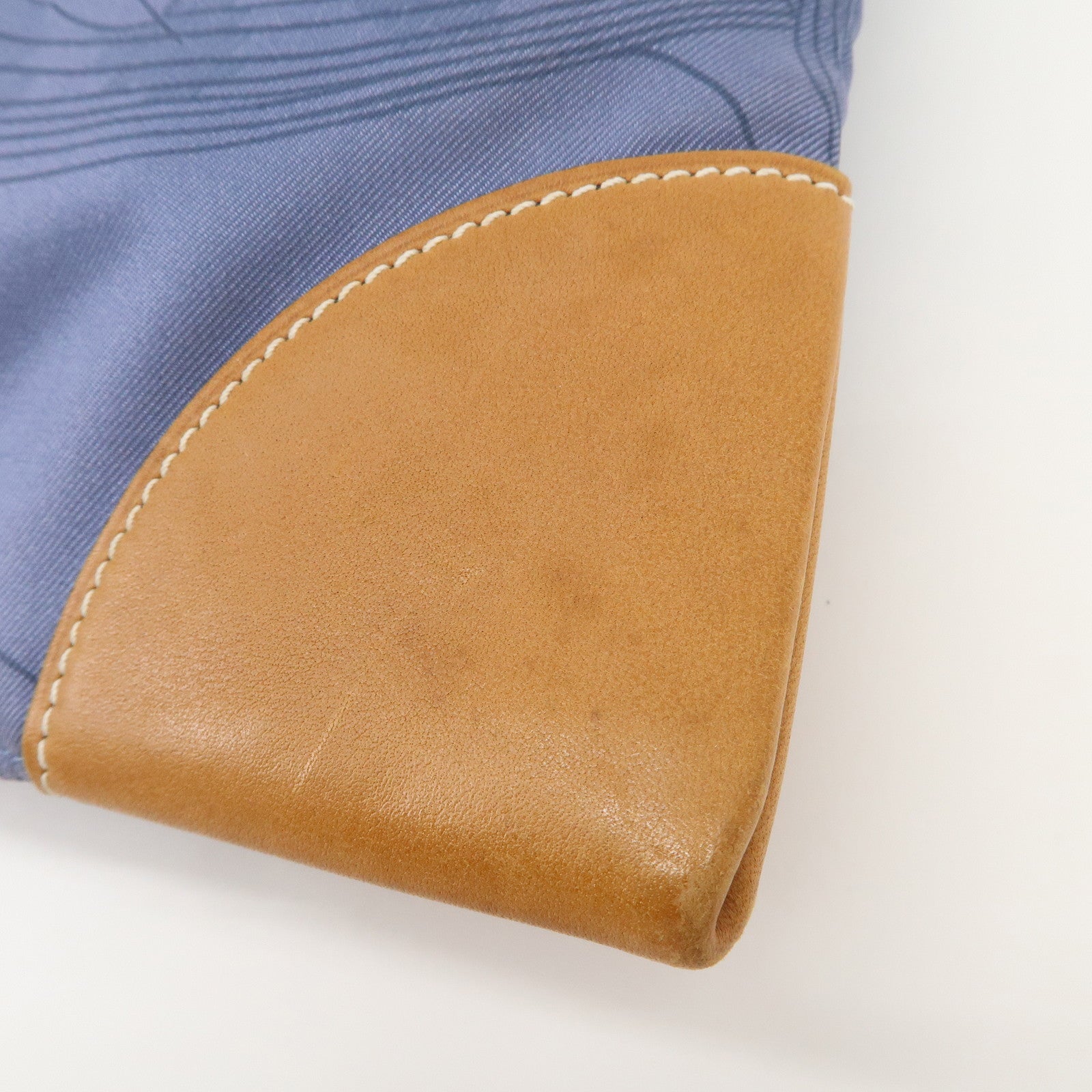 HERMS Silky City PM Silk Leather Shoulder Bag Crossbody Bag