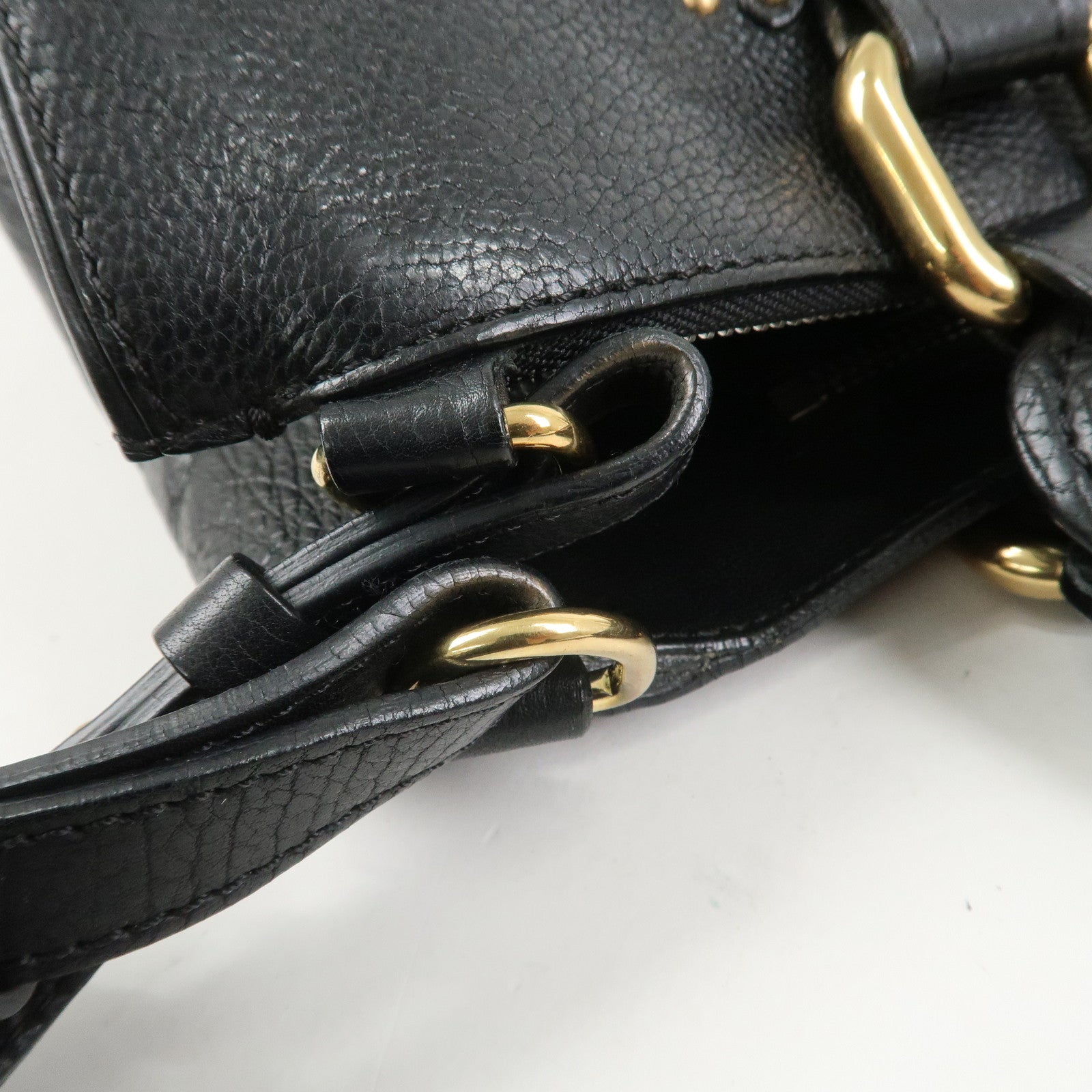 Chloe Paddington Leather 2Way Bag Shoulder Bag Black