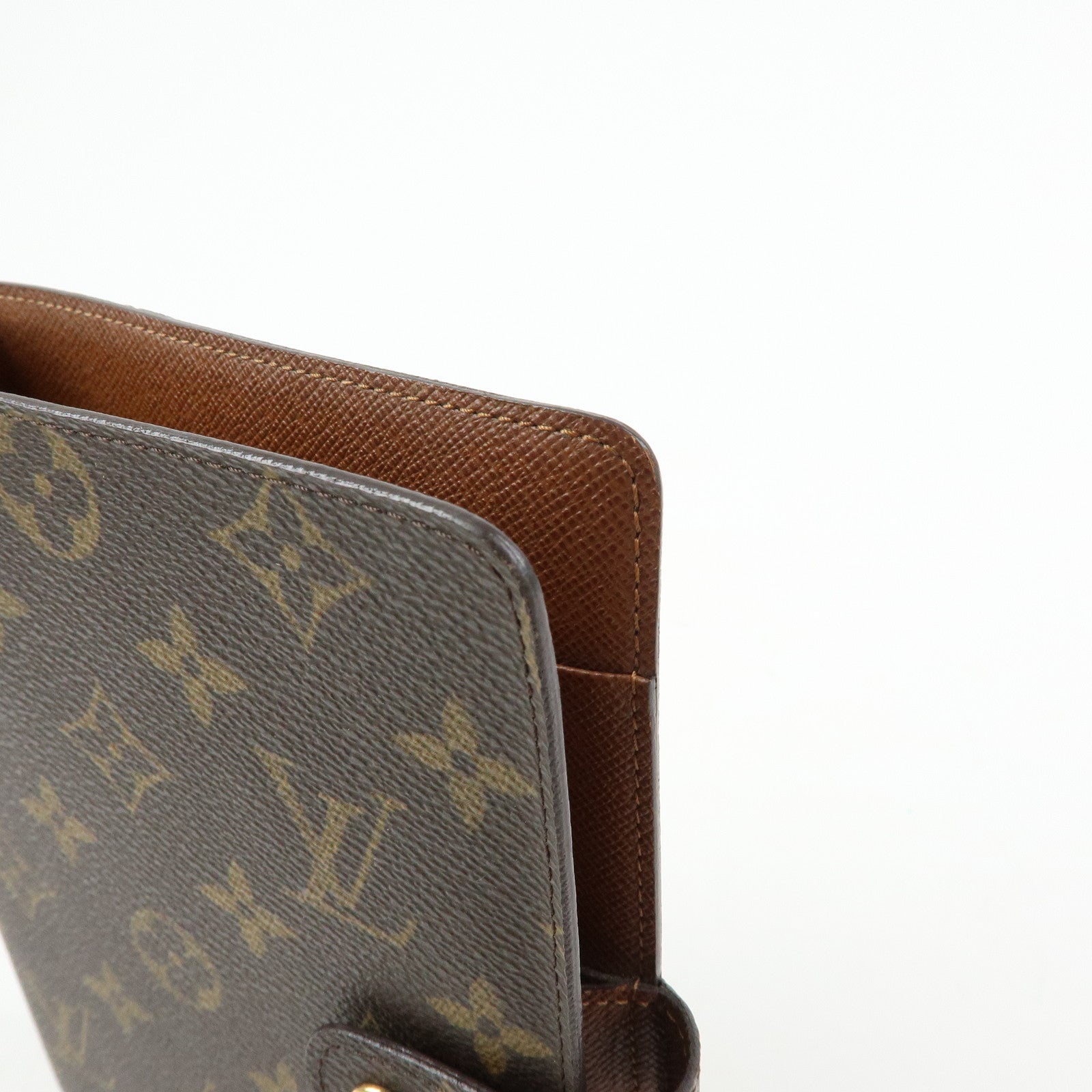 Louis Vuitton Monogram Agenda MM Planner Cover Brown R20105