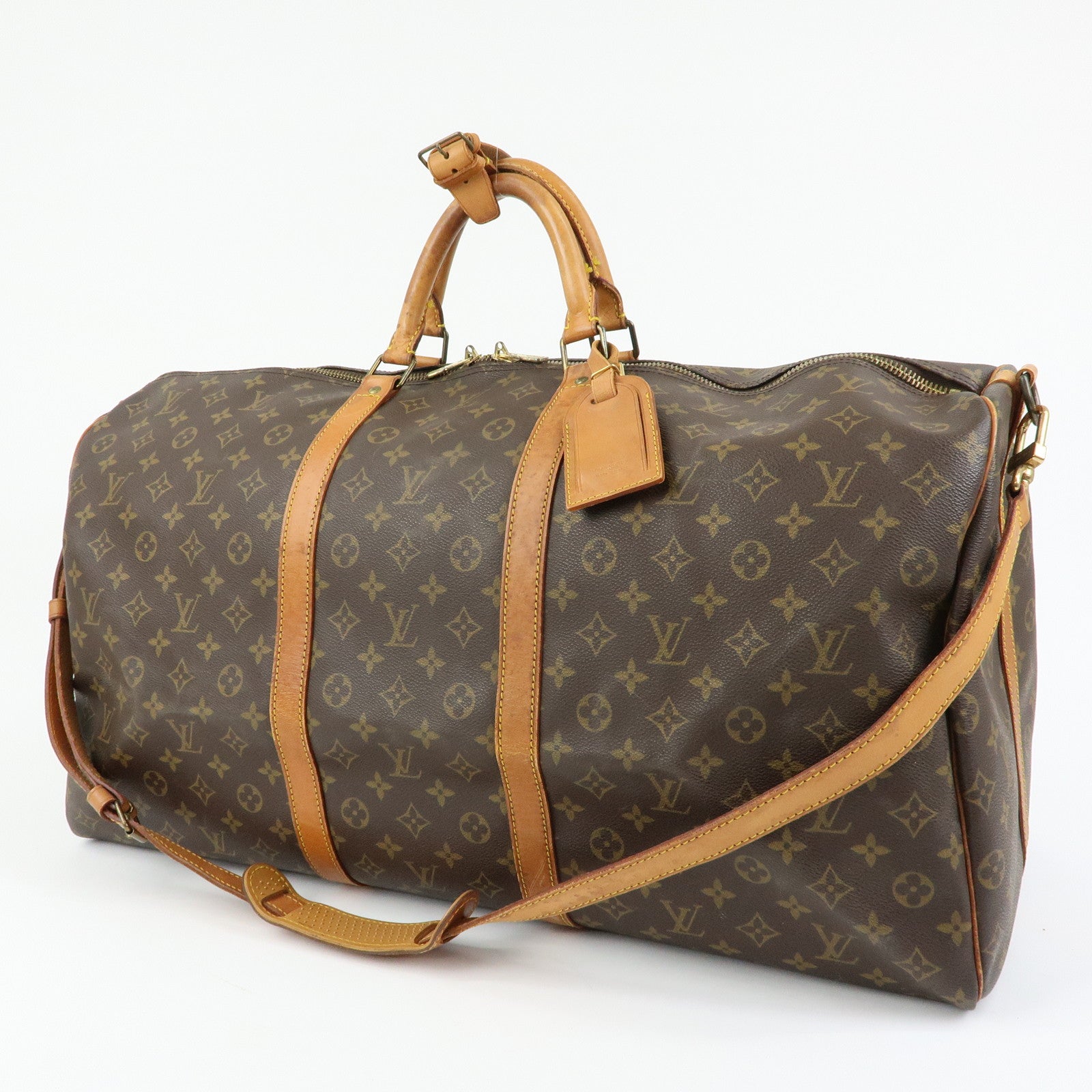 Louis Vuitton Monogram Keep All Bandouliere 60 Boston Bag M41412