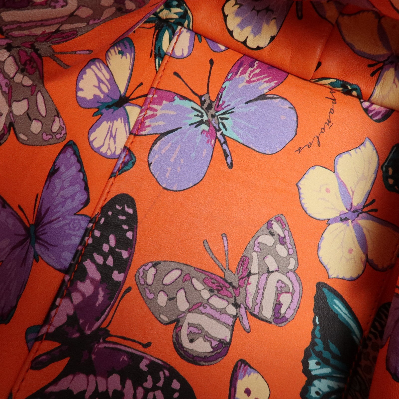 LOEWE Anagram Leather Shoulder Bag Tote Bag Black Used