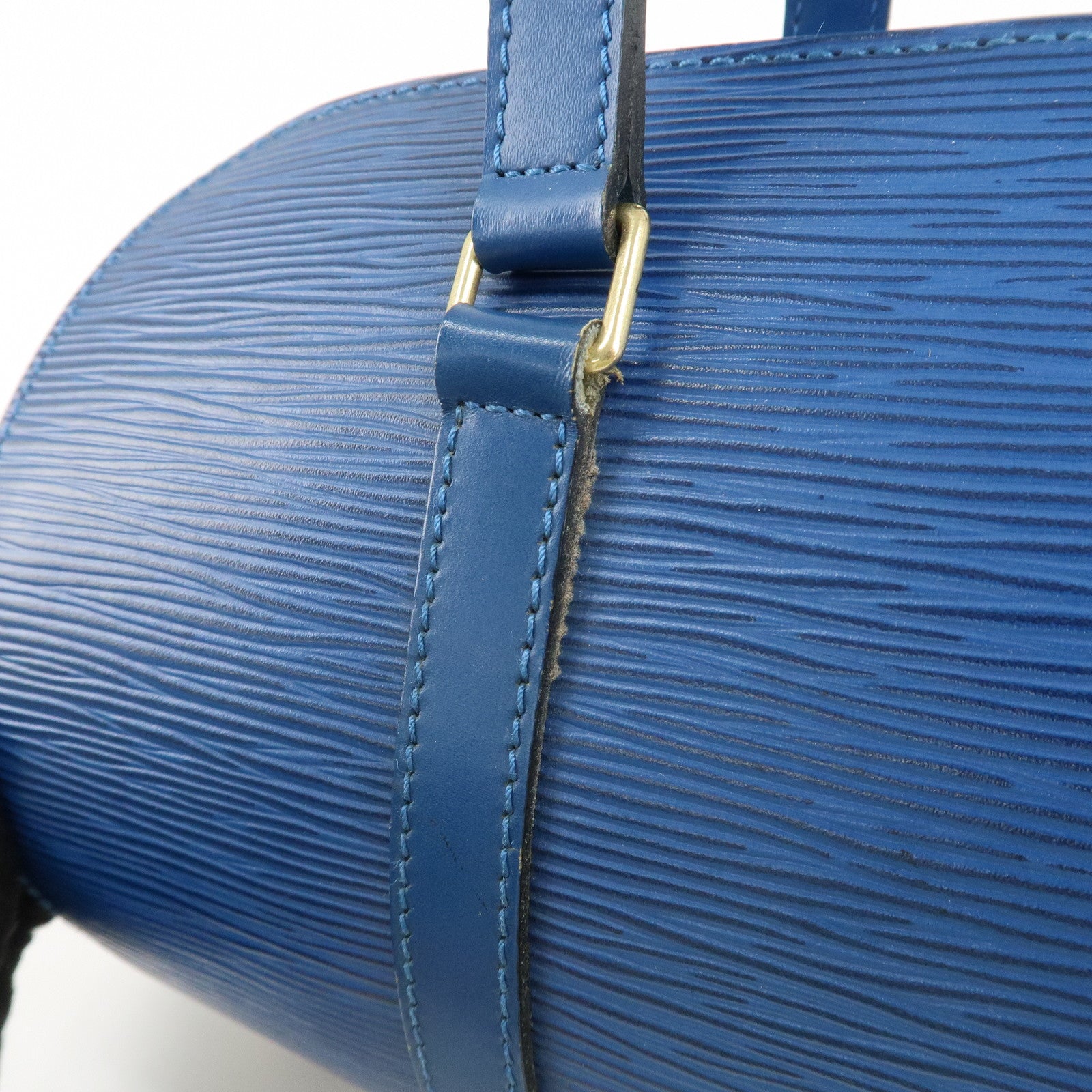Louis Vuitton Epi Soufflot Shoulder Bag Hand Bag Blue M52225 Used