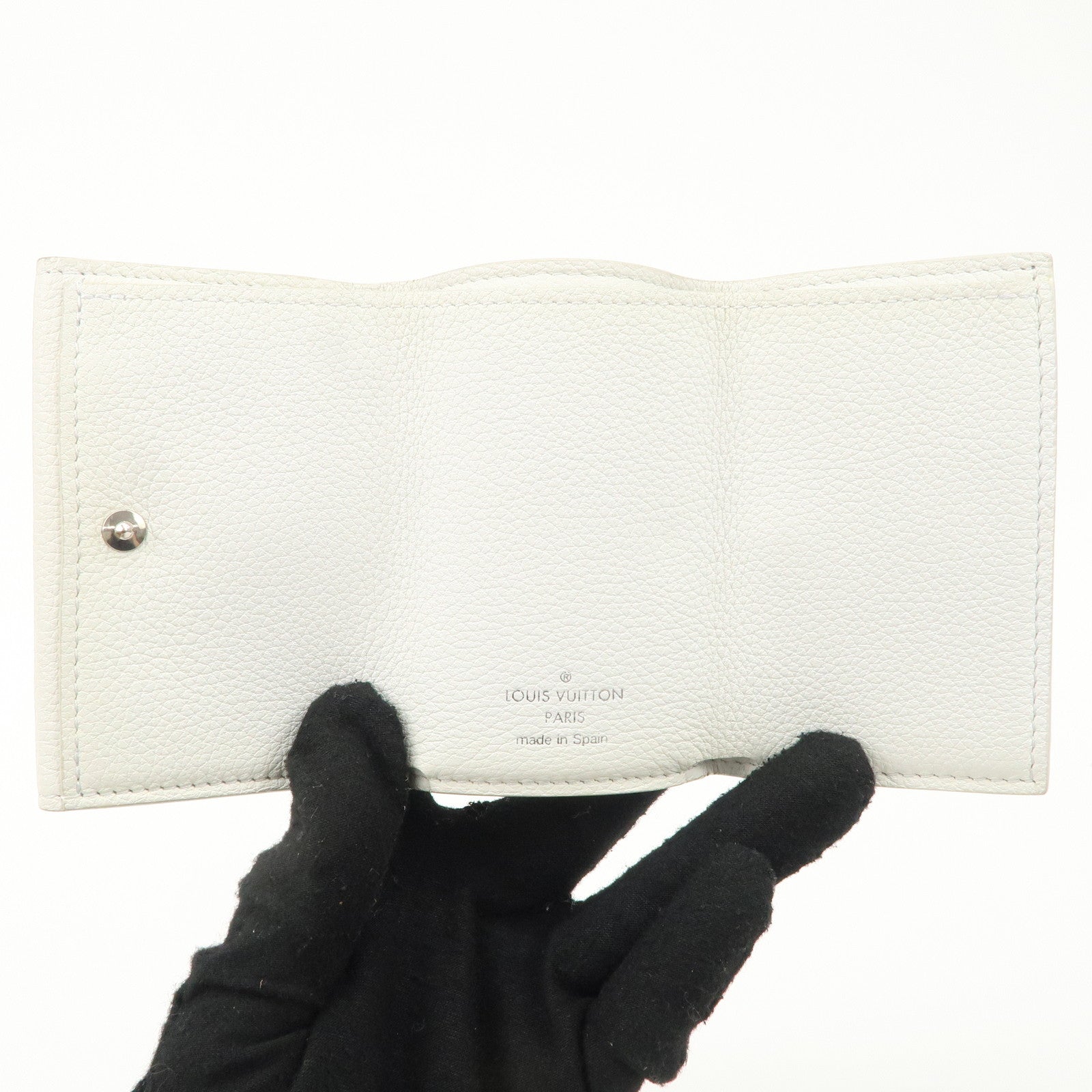 Louis Vuitton Portefeuille Lock Mini Wallet White M68482 Used