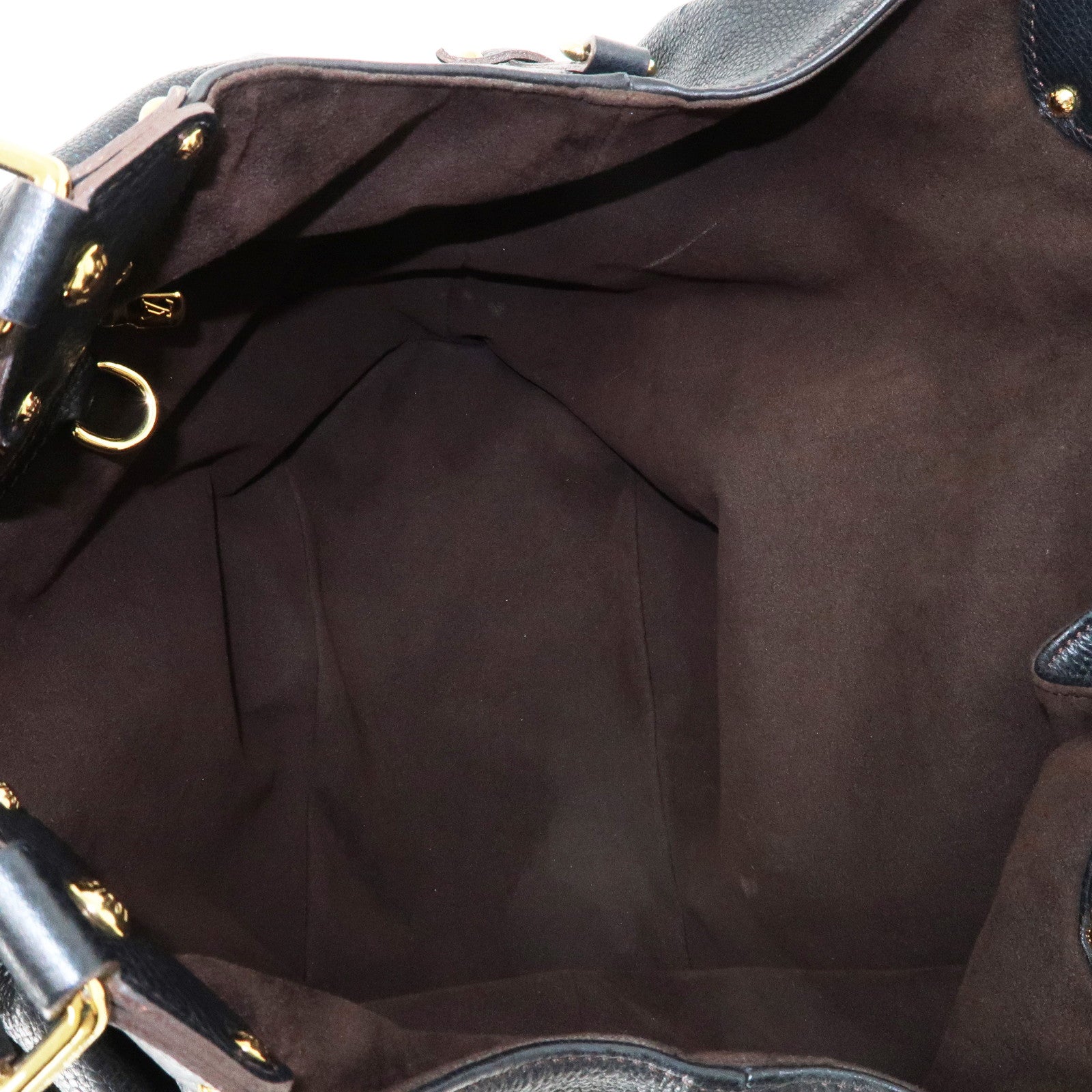 Louis Vuitton Monogram Mahina L Leather Hand Bag M93441 Used