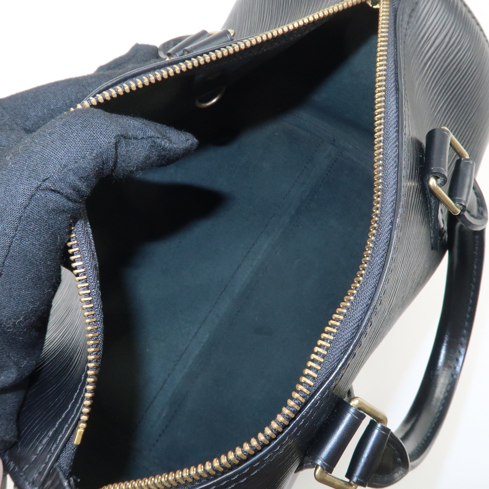 Louis Vuitton Epi Speedy 25 Boston Bag Hand Bag Noir Black M43012 Used