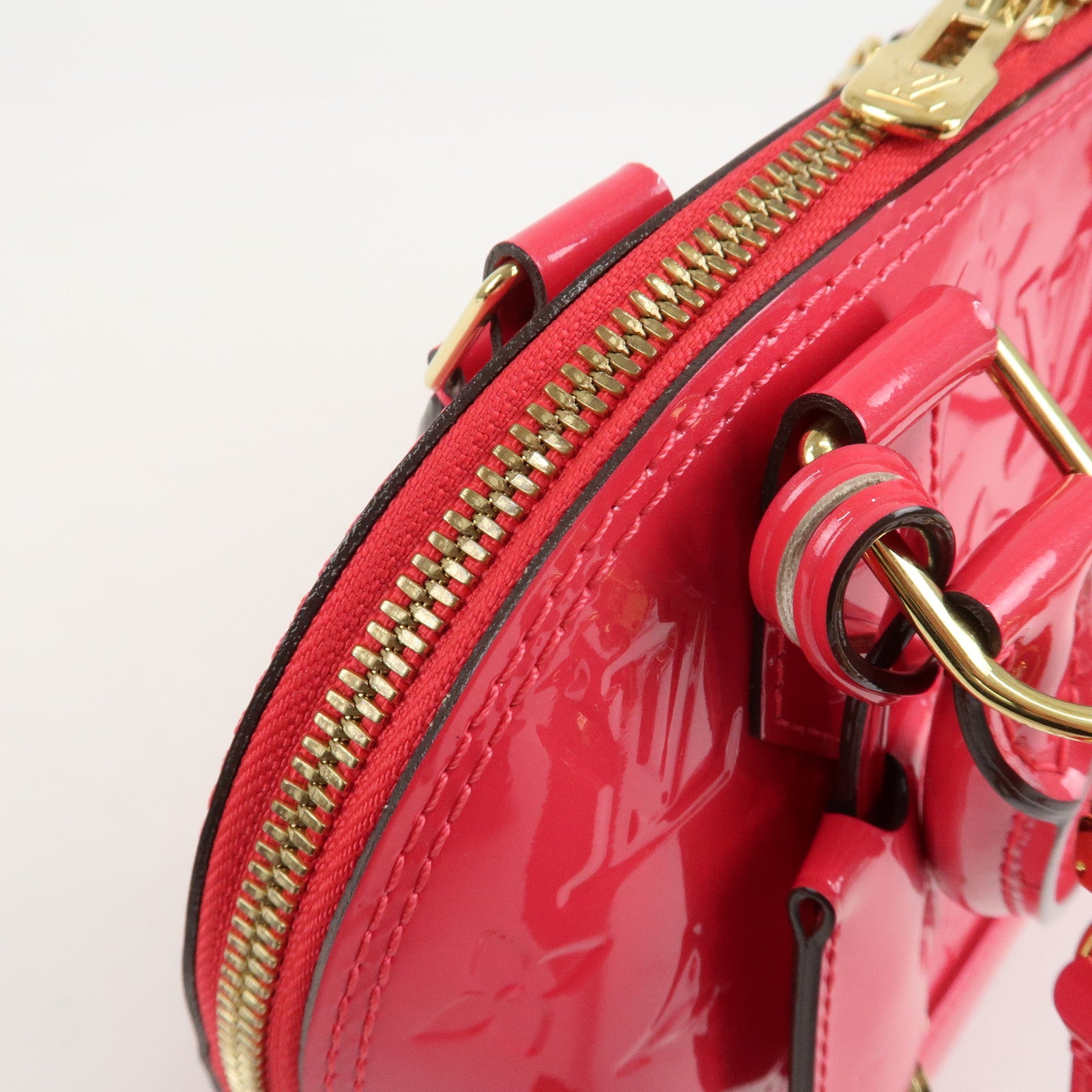 Louis Vuitton Monogram Vernis Alma BB 2Way Bag Rose Indien M91771 Used