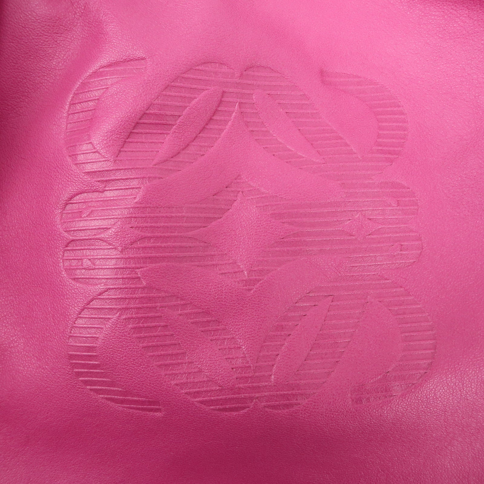 LOEWE Anagram Leather Nappa Aire Hand Bag Pink Used