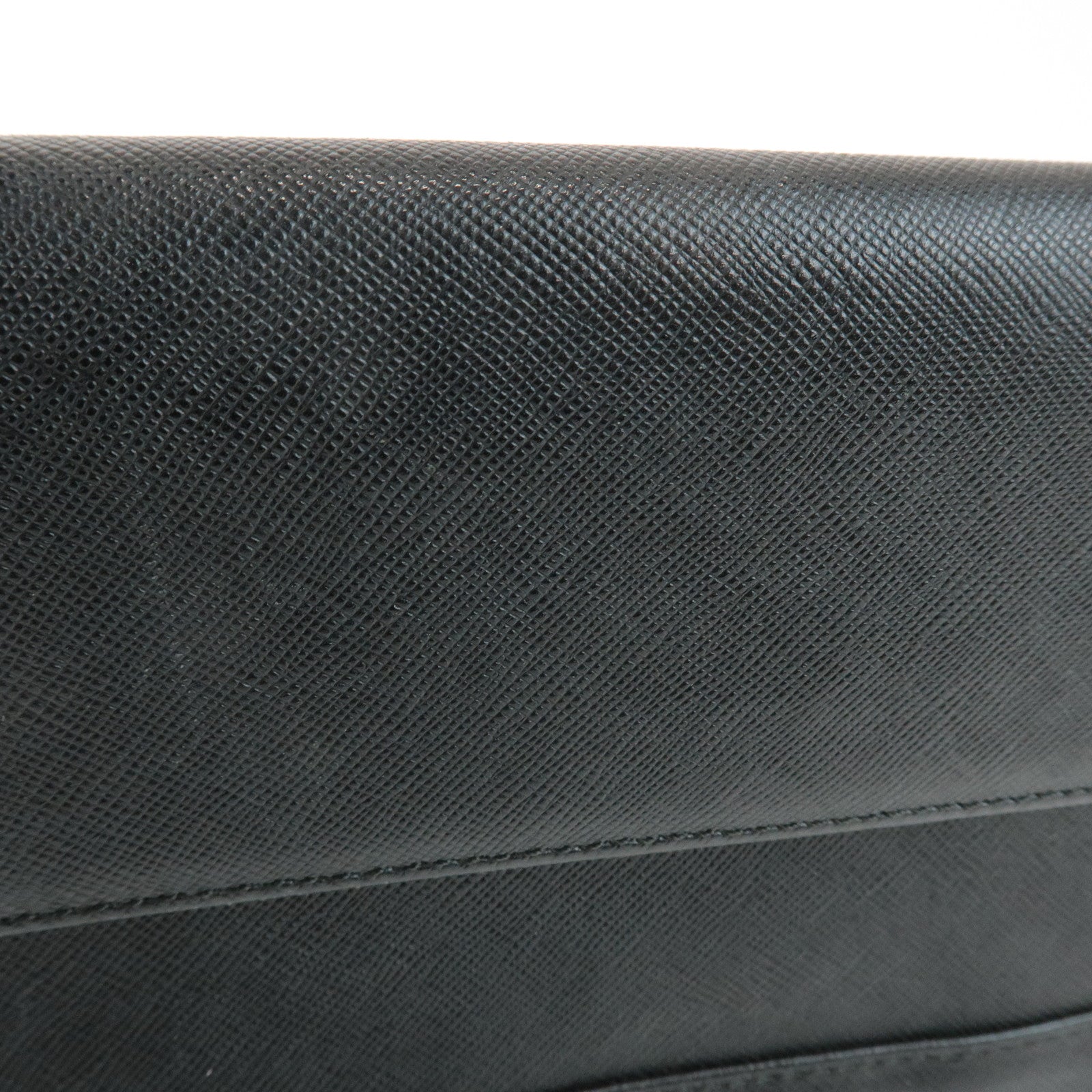 BURBERRY Leather Shoulder Bag Hand Bag Black Silver Hardware Used