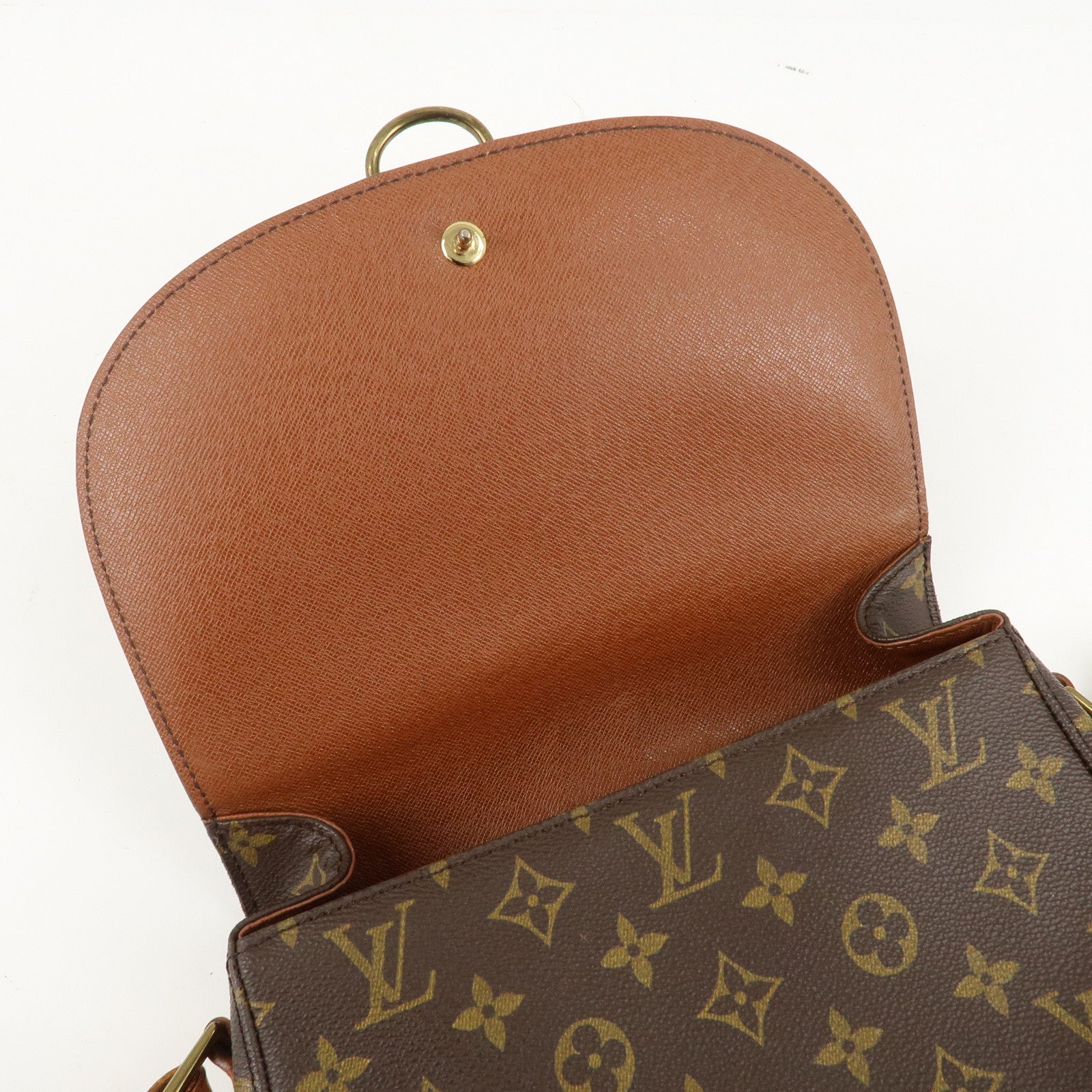 Louis Vuitton Monogram Saint Cloud GM Shoulder Bag Brown M51242 Used
