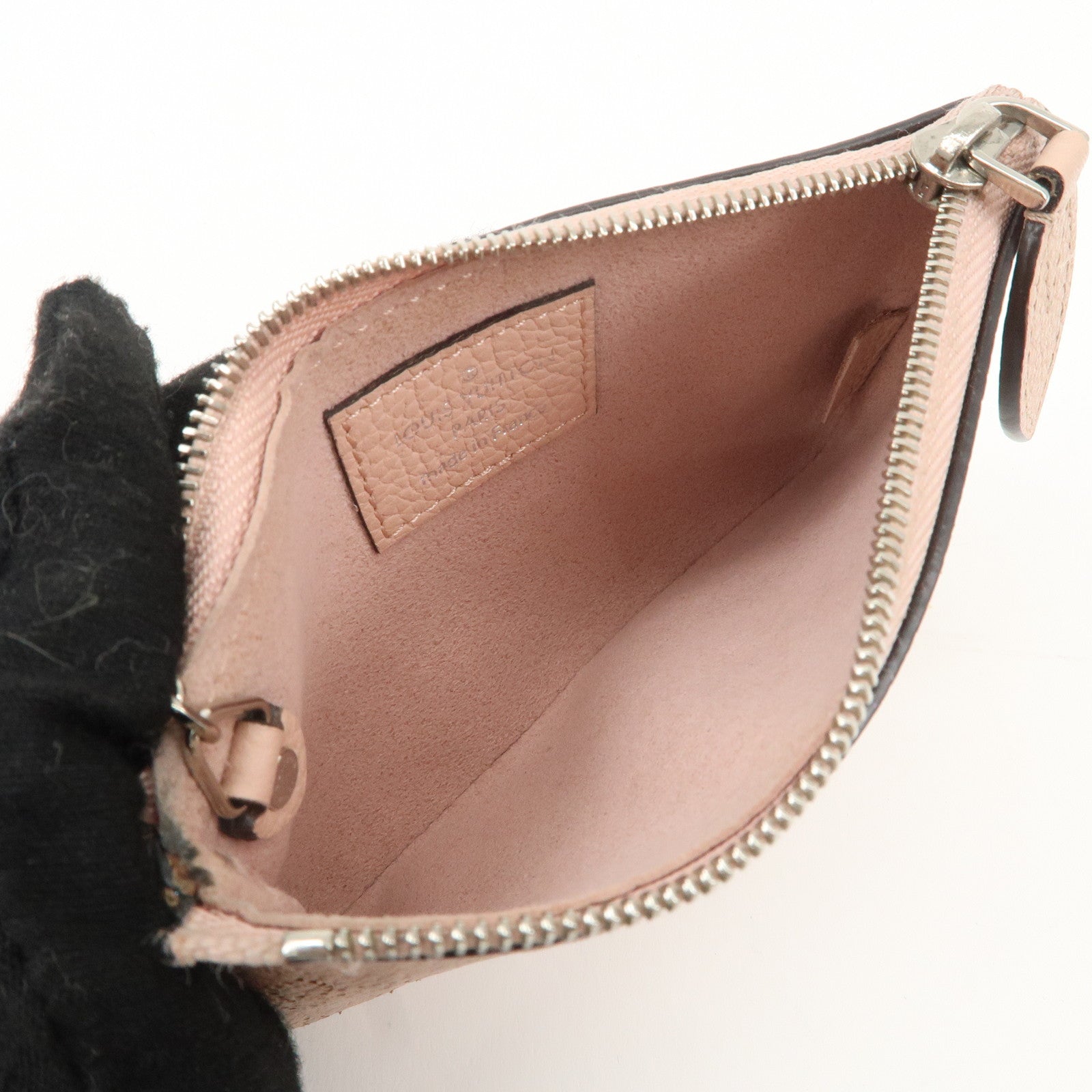 Louis Vuitton Monogram Mahina Pochette Cles Magnolia Pink M69508 Used