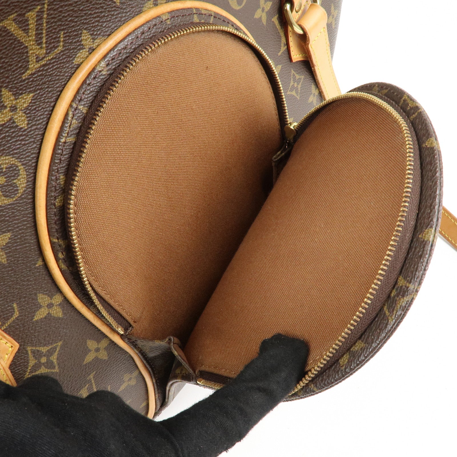 Louis Vuitton Monogram Ellipse Shopping Shoulder Bag Brown M51128 Used