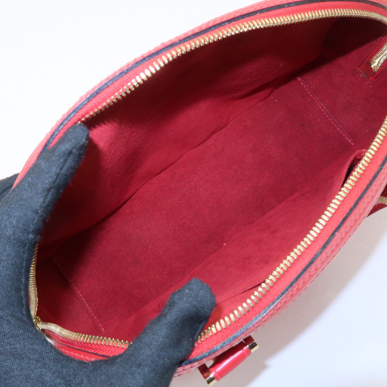 Louis Vuitton Epi Jasmine Hand Bag Castilian Red M52087 Used