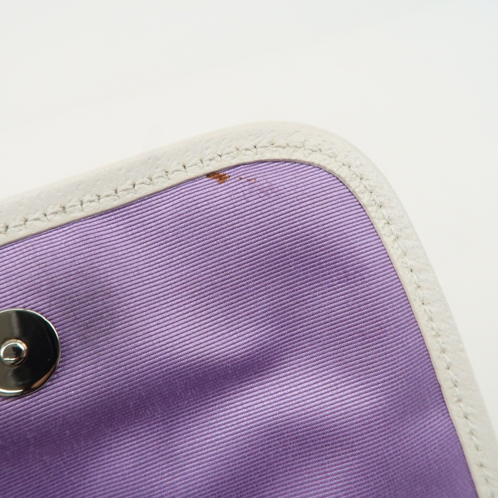 BVLGARI Logo Mania Mini Shoulder Bag Hand Bag Silver Used