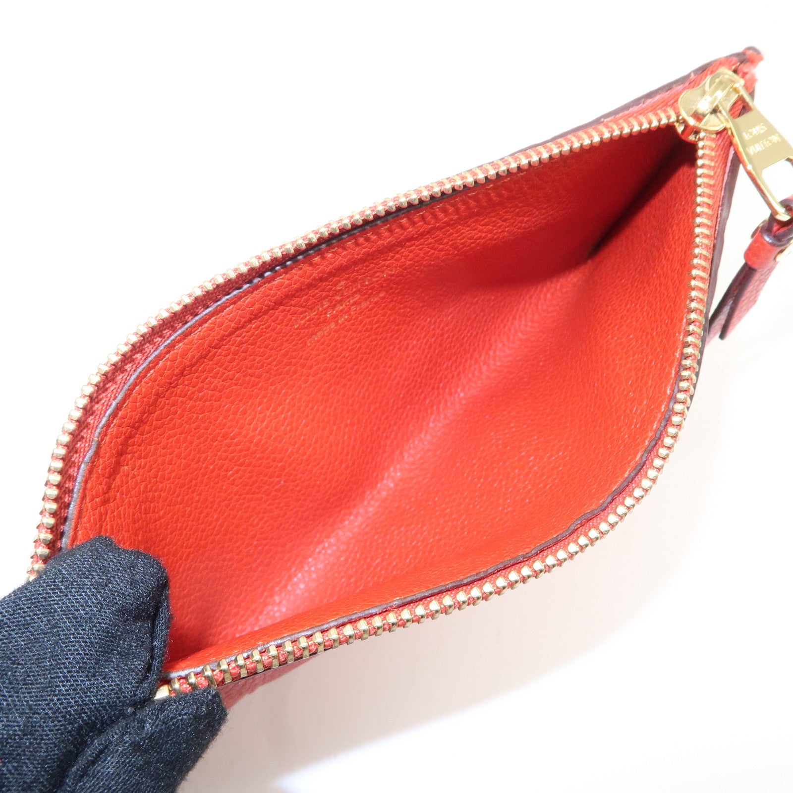 Louis Vuitton Monogram Empreinte Portefeuille Cerise Cion Case Used