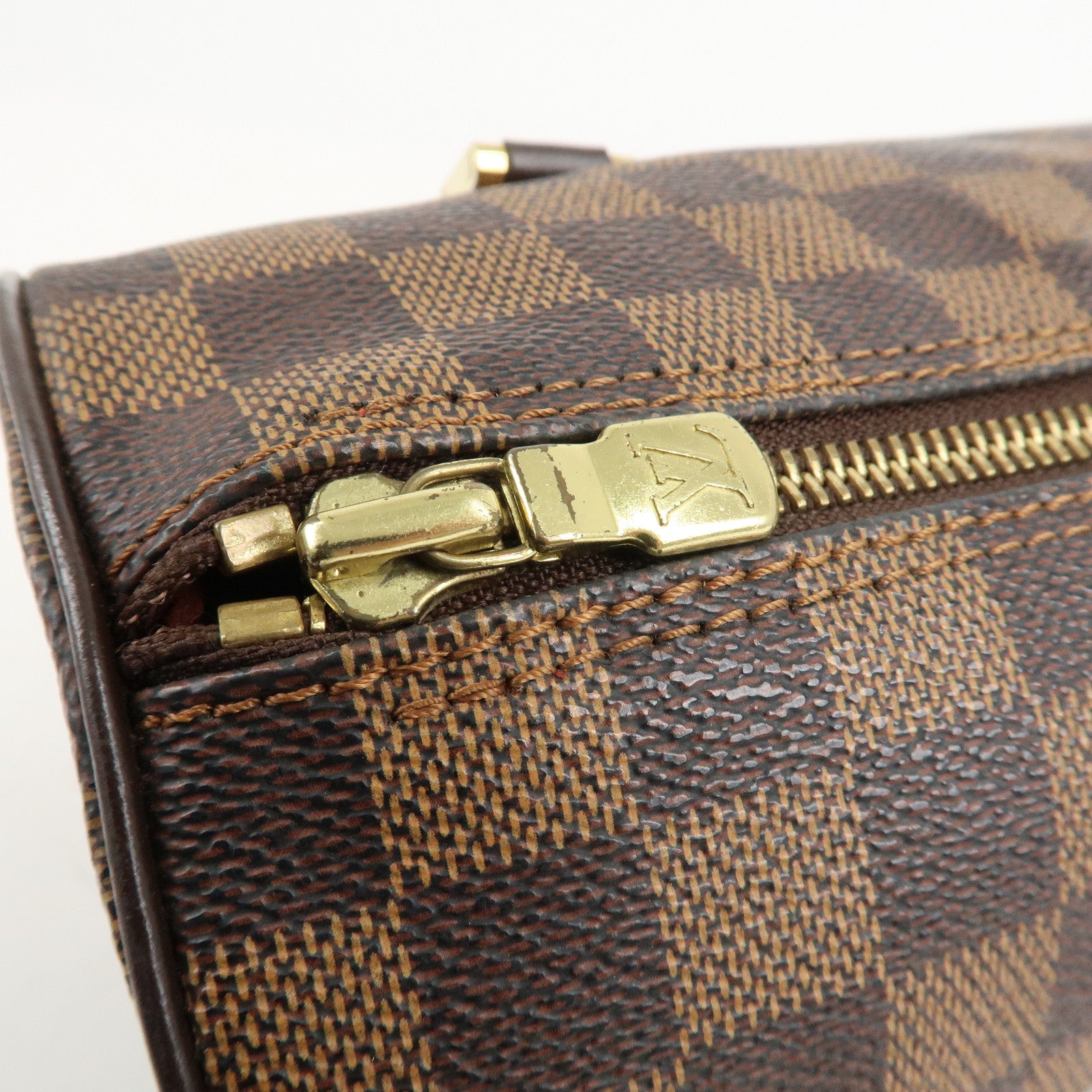 Louis Vuitton Damier Ebene Papillon 26 Hand Bag Brown N51304 Used