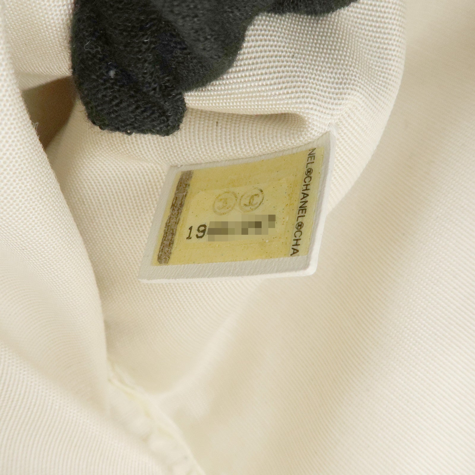 CHANEL Deauville Straw Clutch Bag Pouch Yellow A80117 Used