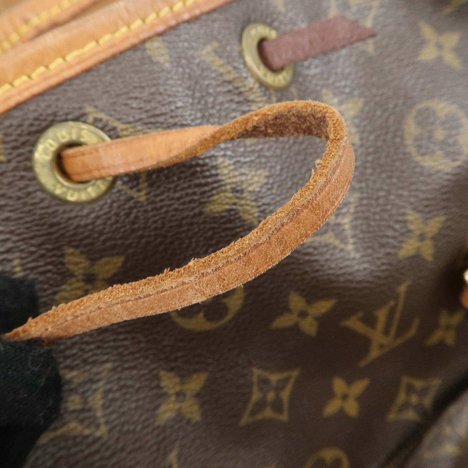 Louis Vuitton Monogram Montsouris MM Back Pack Bag M51136 Used