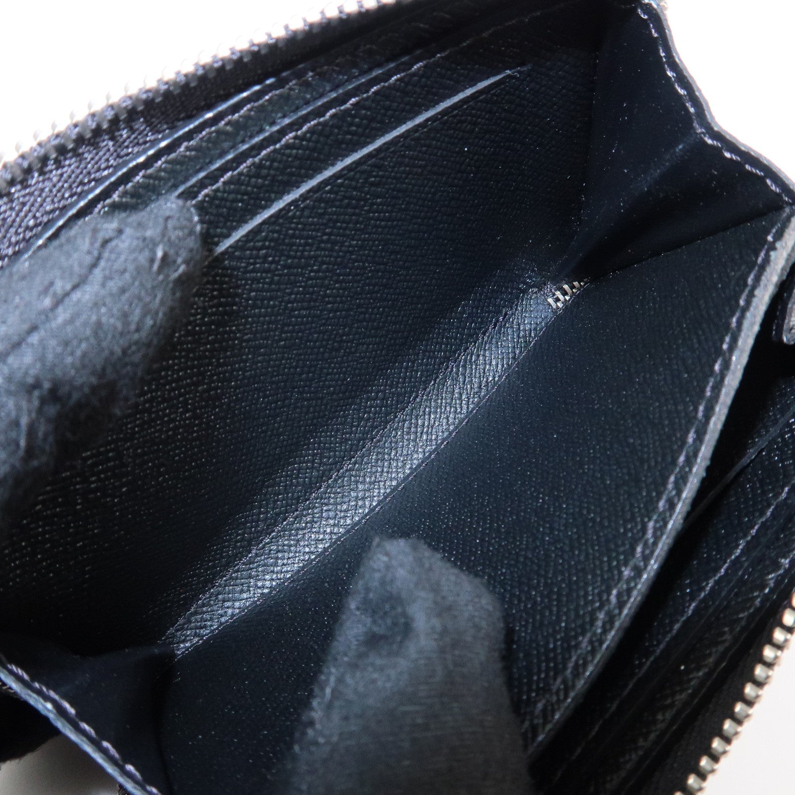 Louis Vuitton Damier Graphite Zippy Coin Purse Coin Case N63076 Used