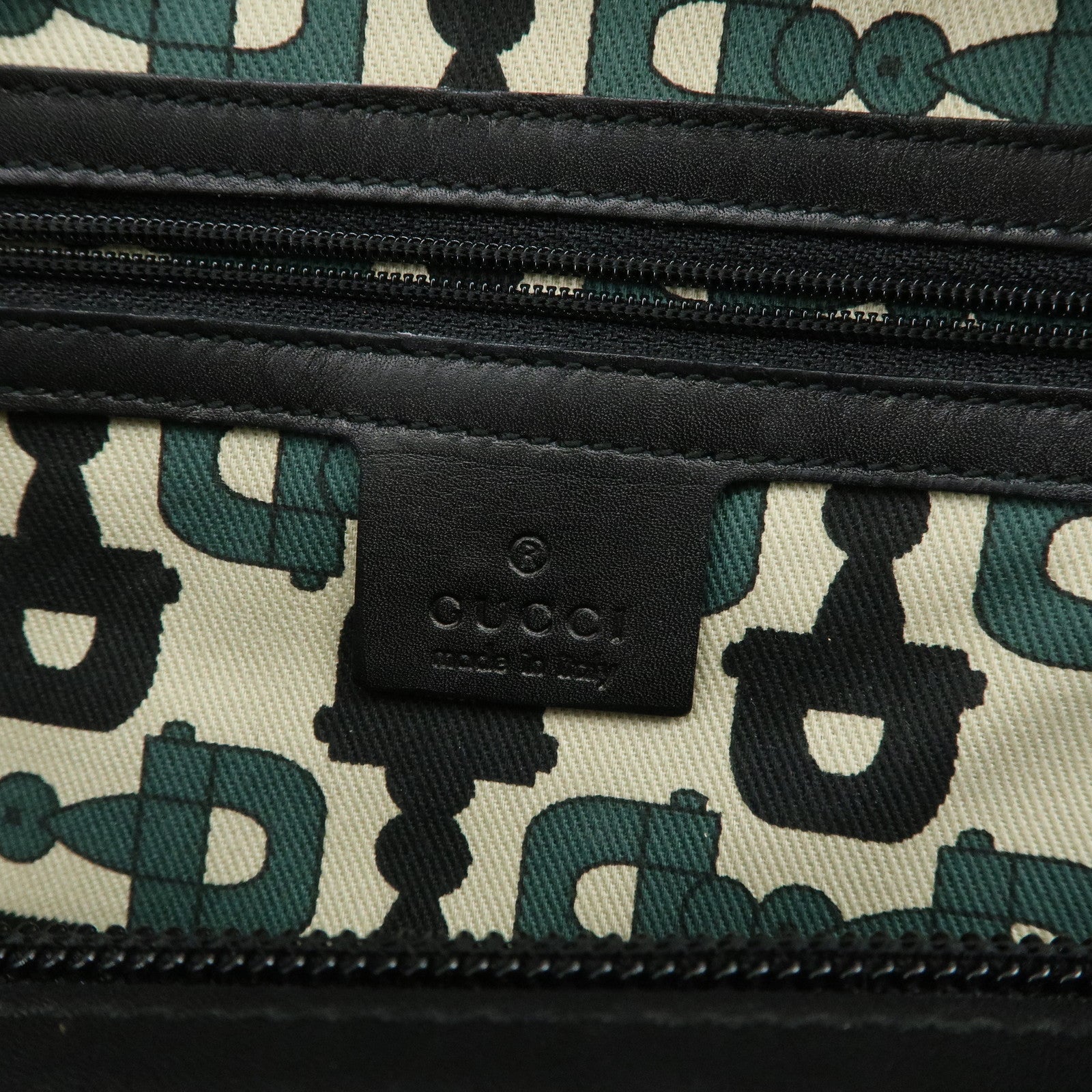 GUCCI Guccissima Leather Tote Bag Hand Bag Black 145993 Used