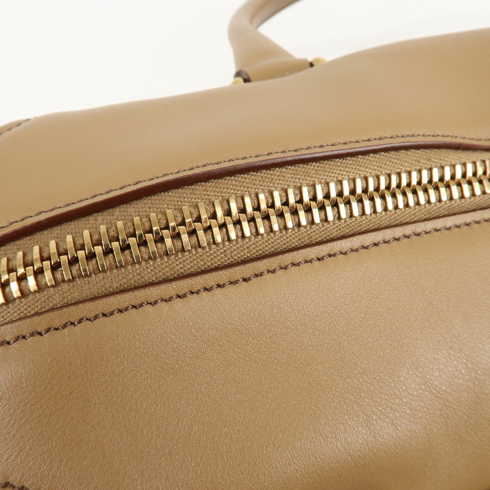 TOD'S D Styling Leather 2Way Shoulder Bag Hand Bag Beige Used