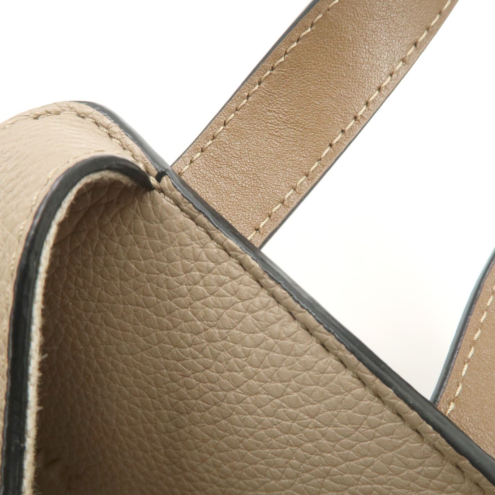 LOEWE Leather Hammock Small Shoudler Bag Beige 314.12BZ95 Used