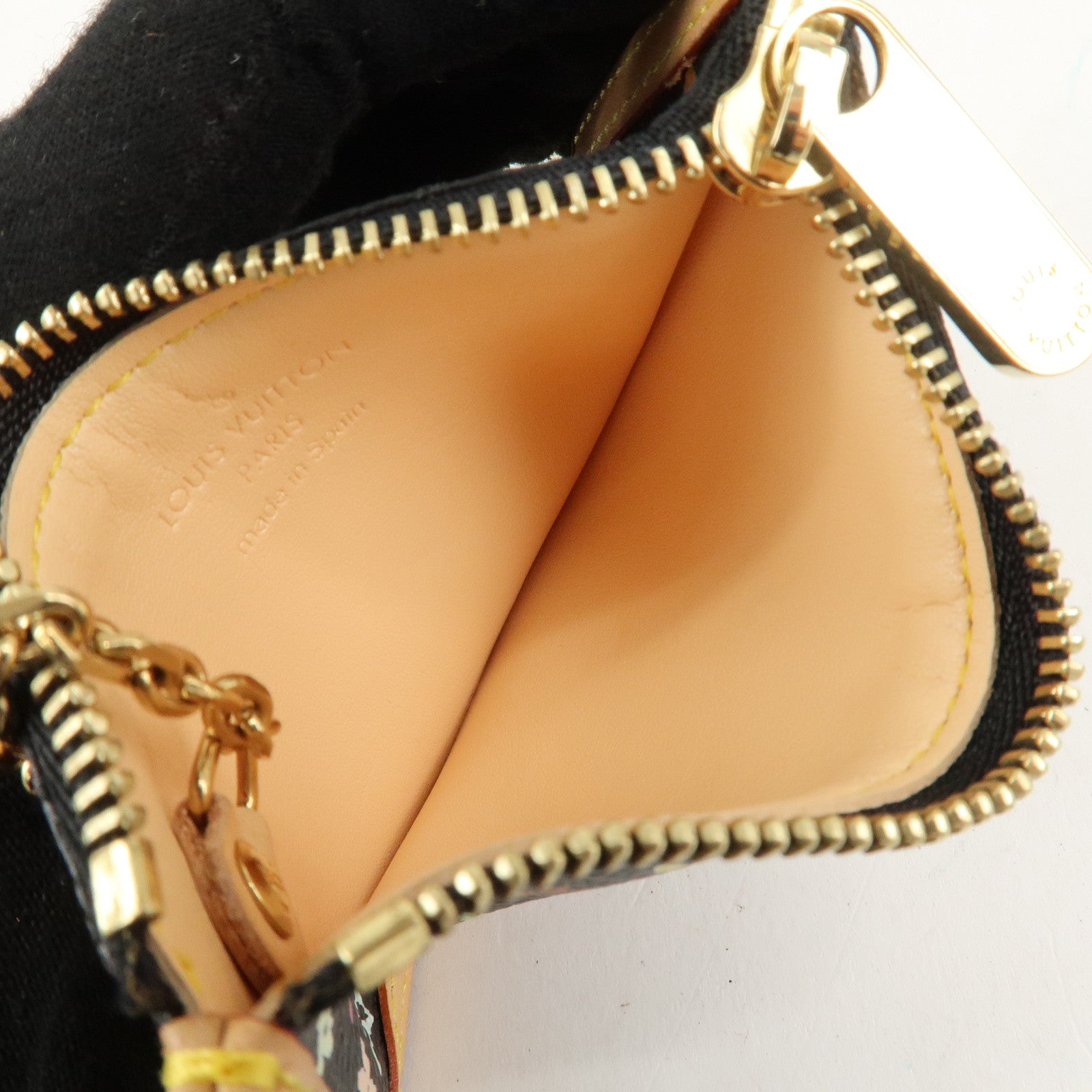 Louis Vuitton Monogram Multi Color Pochette Cles Noir M92654 Used