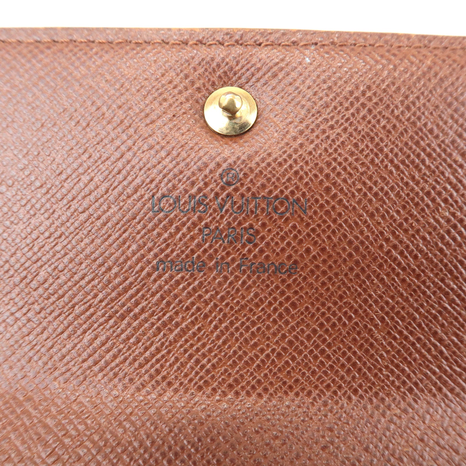 Louis Vuitton Monogram Porte Tresor Etui Papiers Wallet M61202 Used