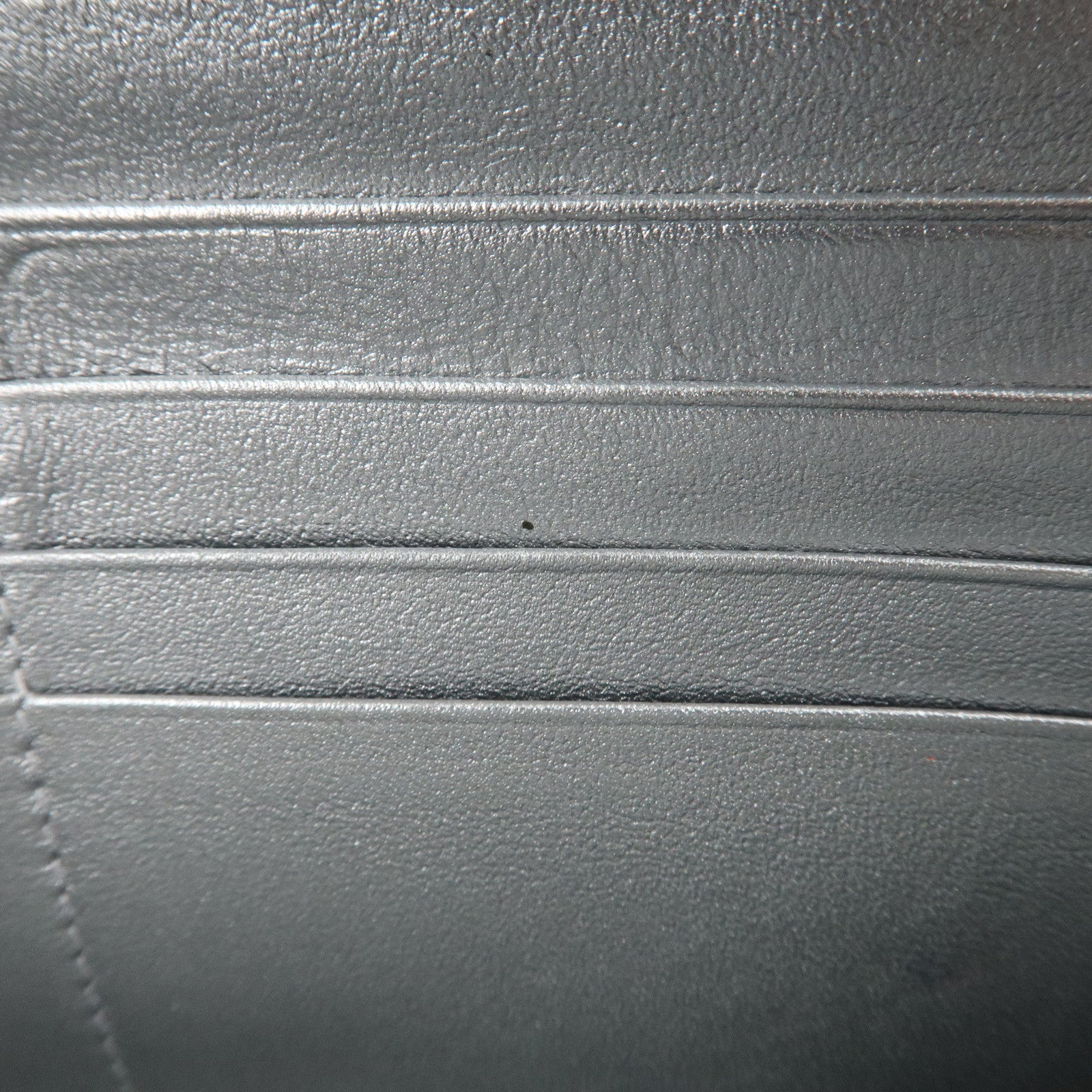 BALENCIAGA Leather Essentials Continental Wallet Black 664041 Used