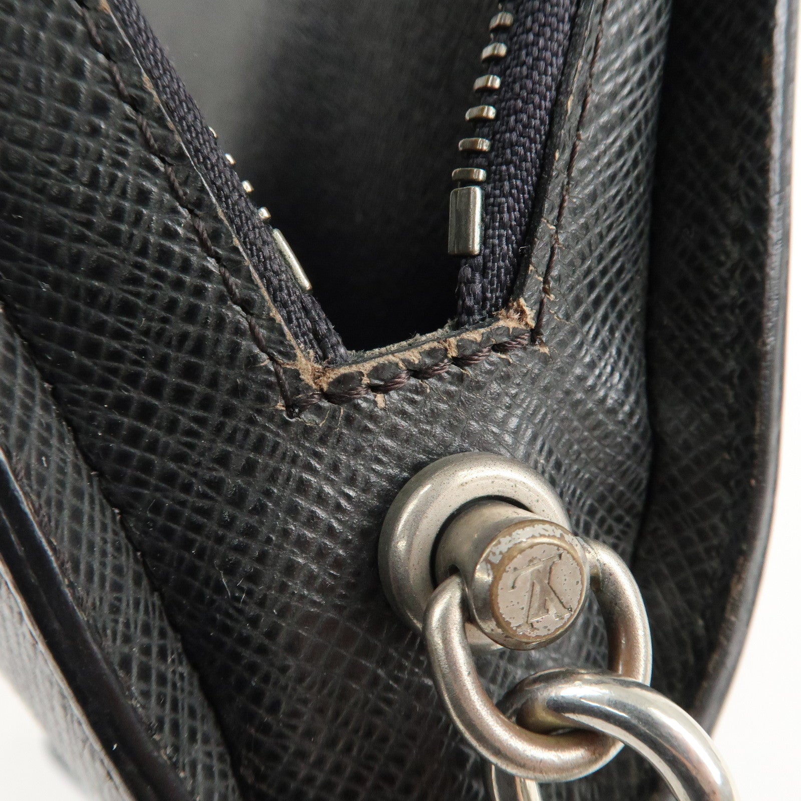 Louis Vuitton Taiga Baikal Clutch Bag Pouch Ardoise M30182 Used