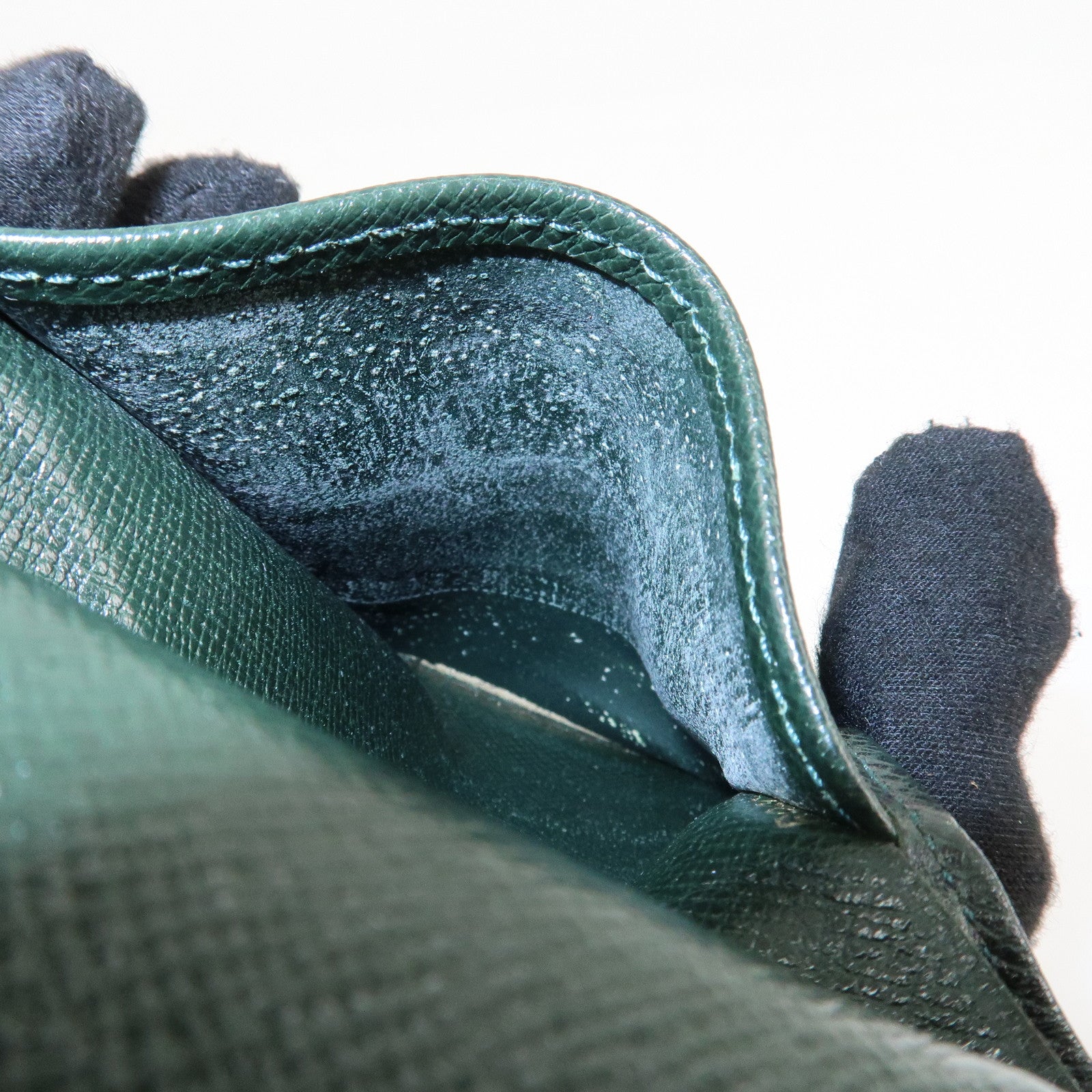 Louis Vuitton Taiga Set of 2 Wallet Epicea M30394 M30454 Used