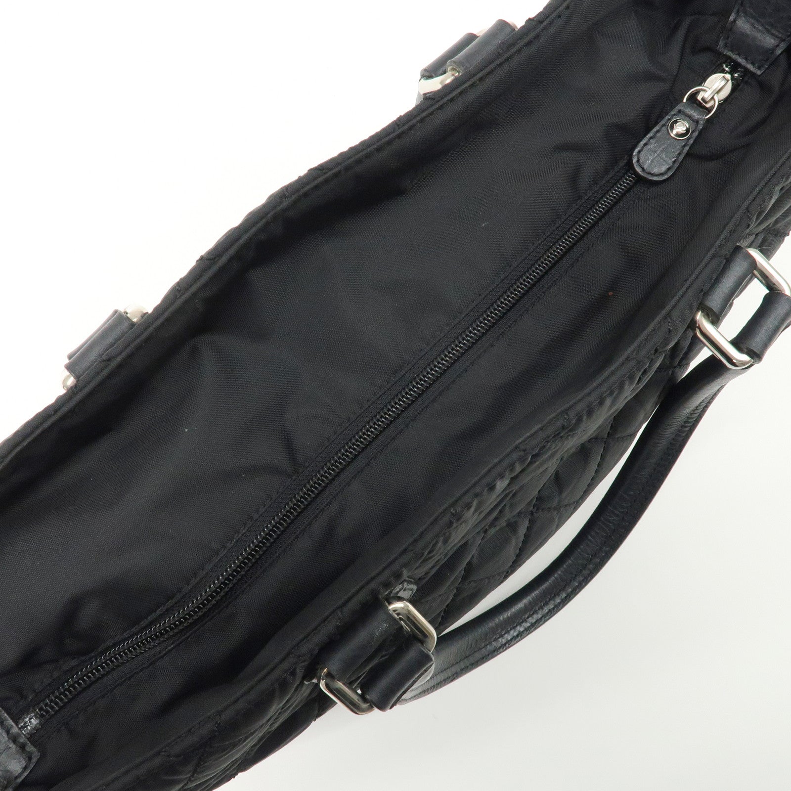 CHANEL Paris New York Wild Stitch Nylon Leather Coco Mark Tote Bag Used