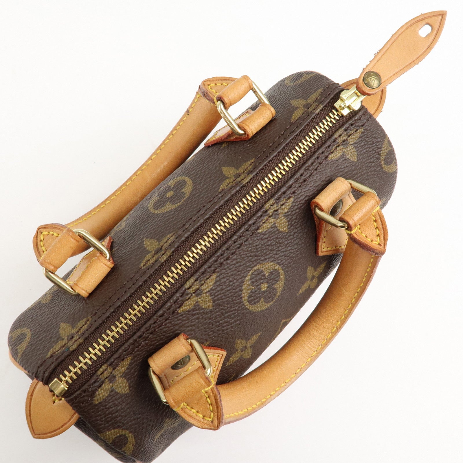 Louis Vuitton Monogram Mini Speedy & Strap M41534 J00145 Used
